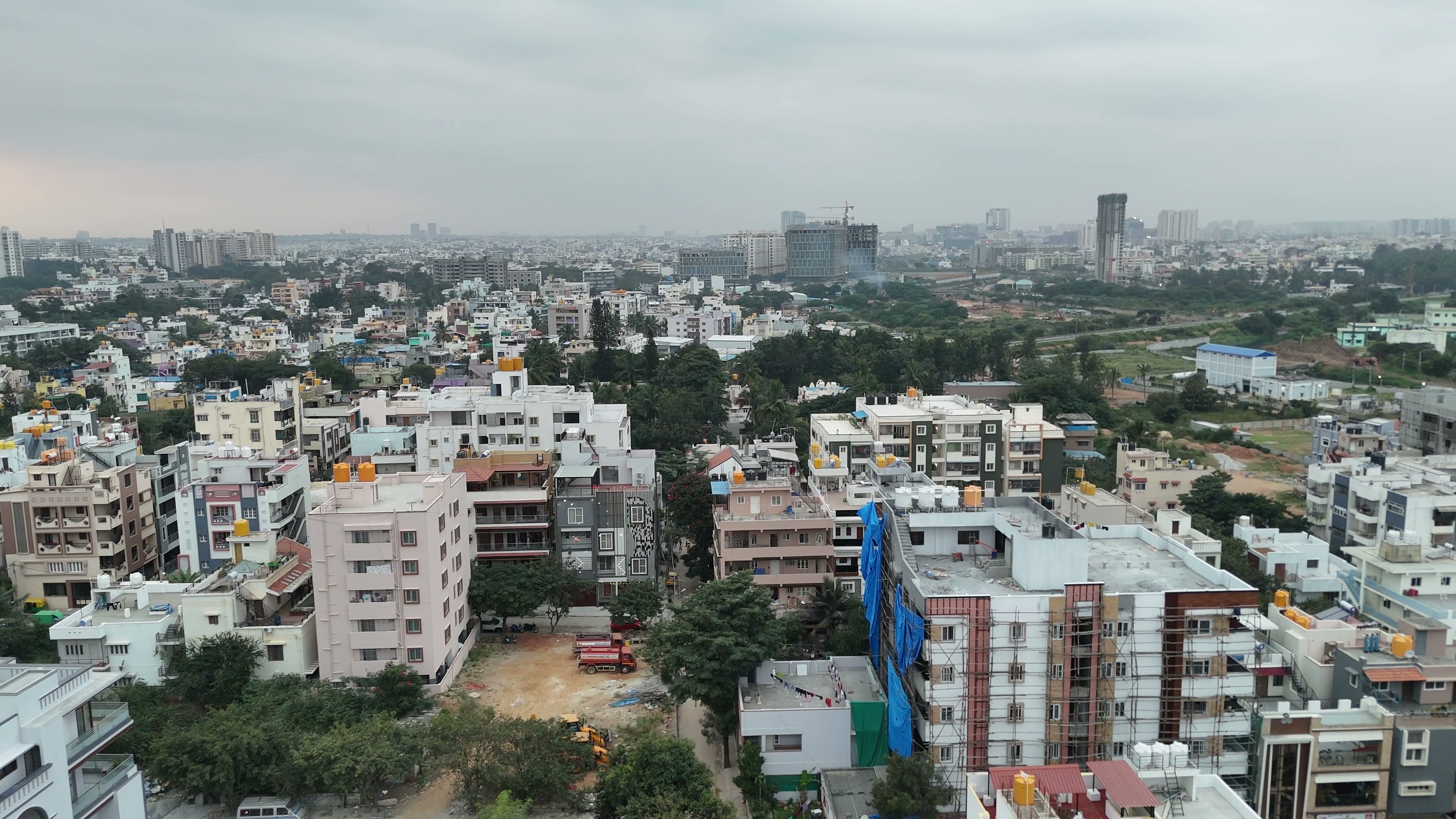 Bangalore drone footage