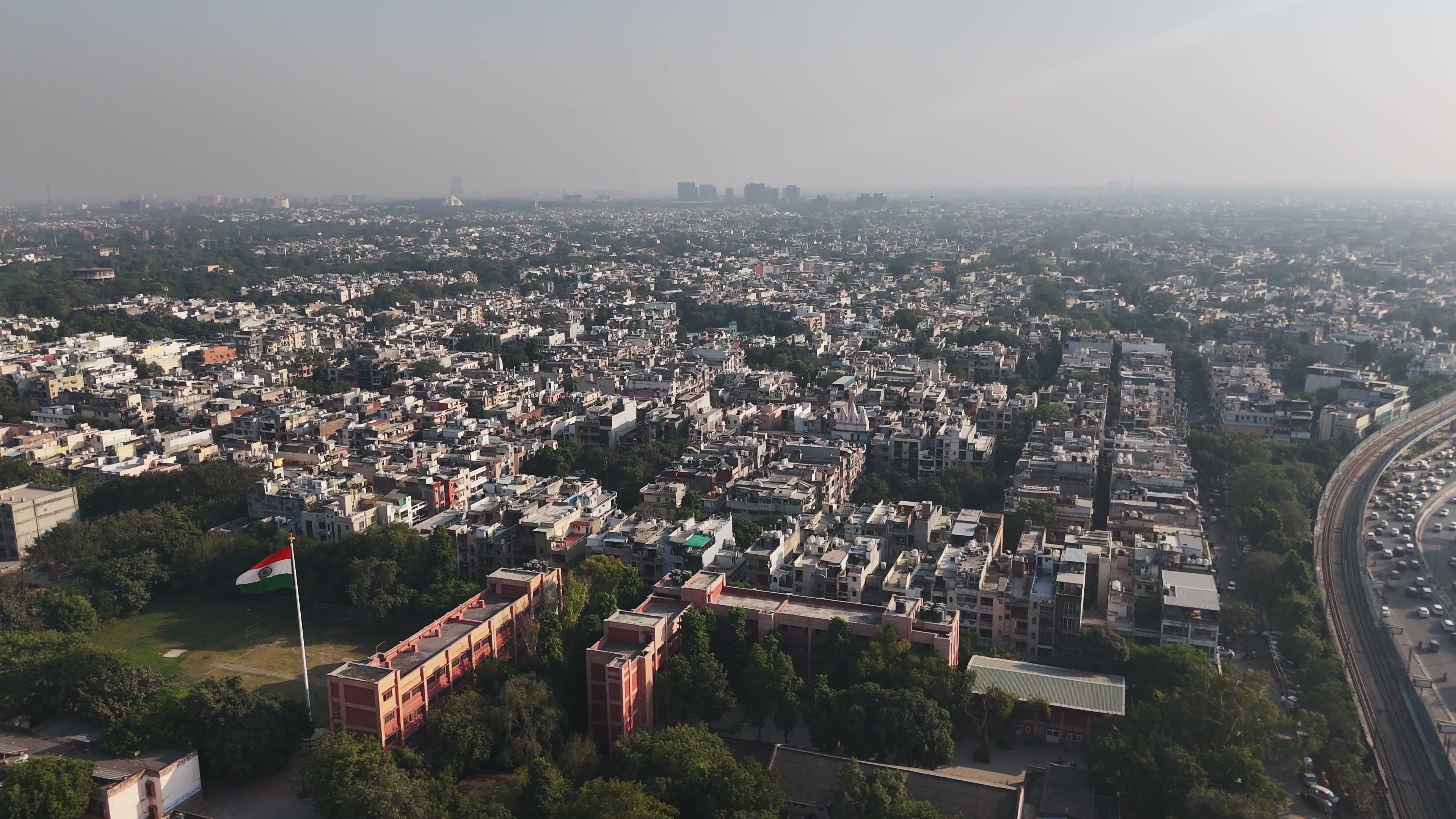 Delhi drone clip 060