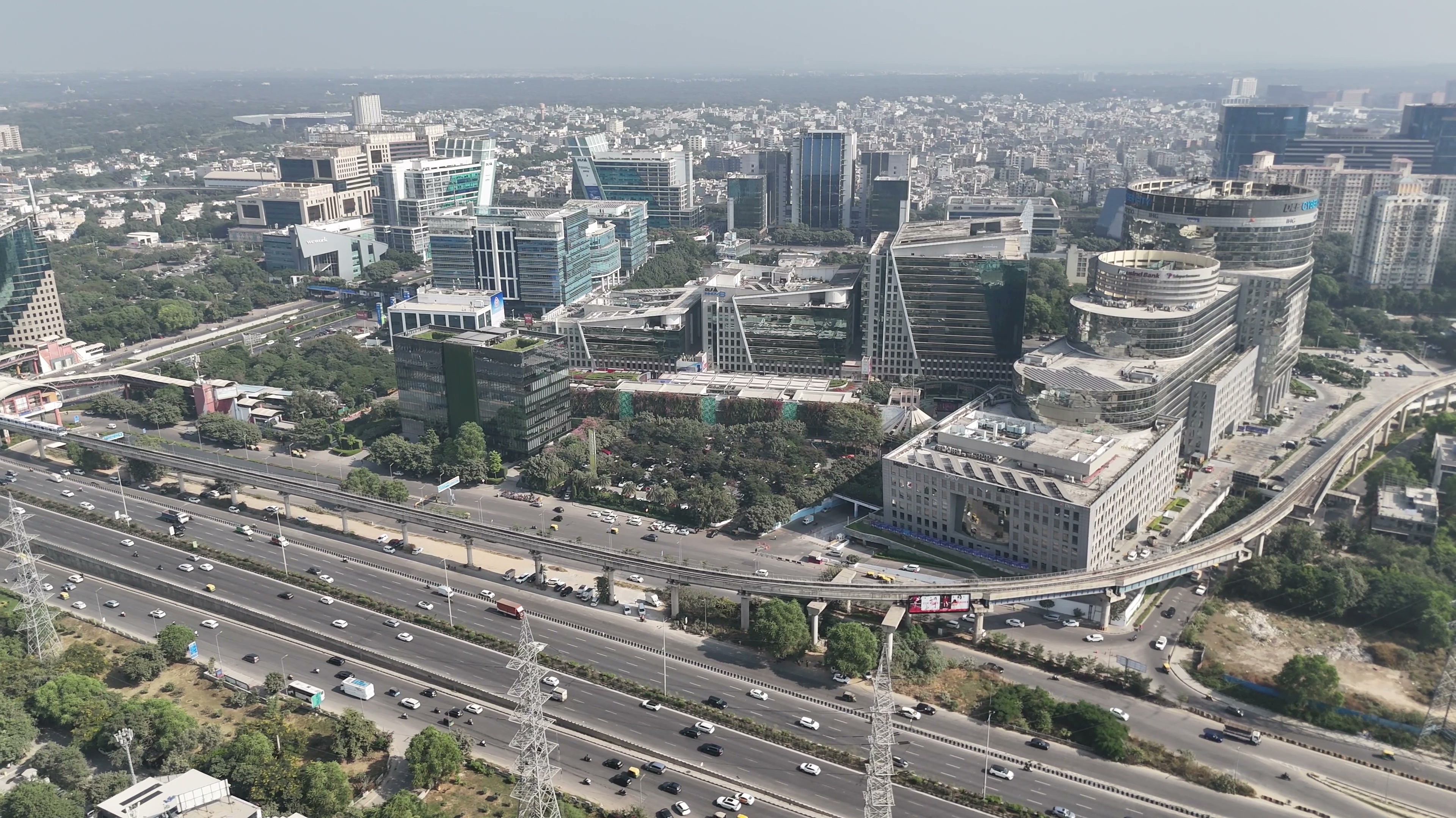 Gurugram drone clip 010