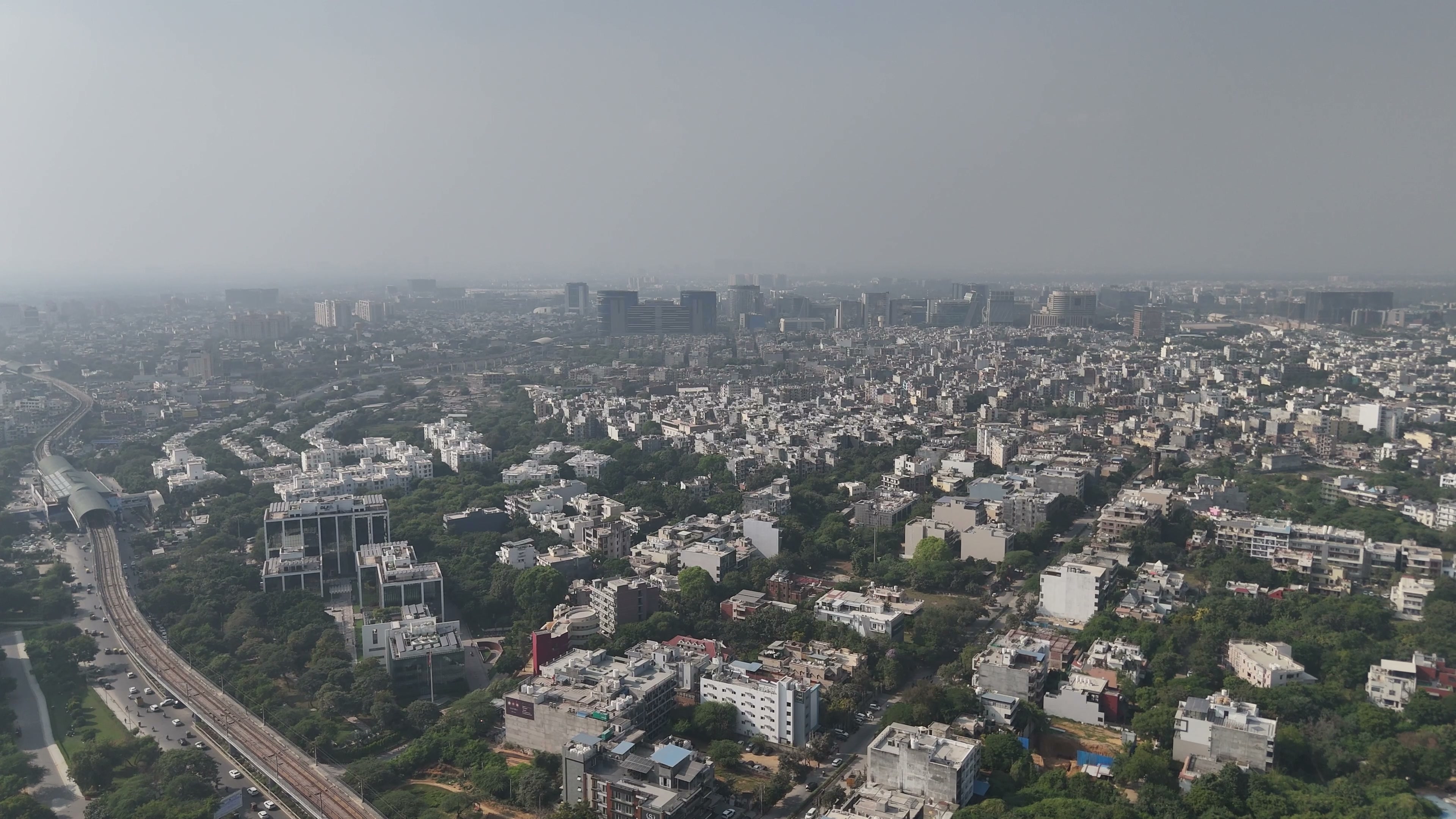 Gurugram drone clip 037
