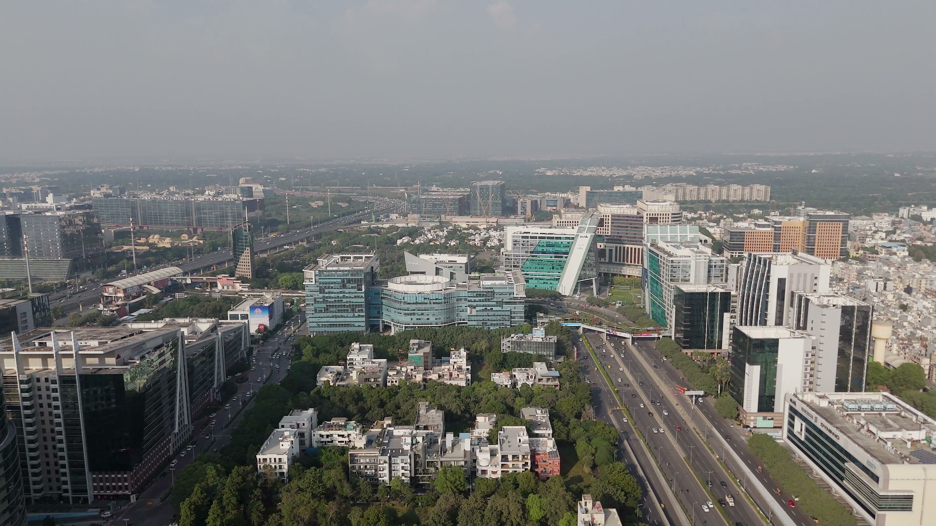 Gurugram drone clip 039