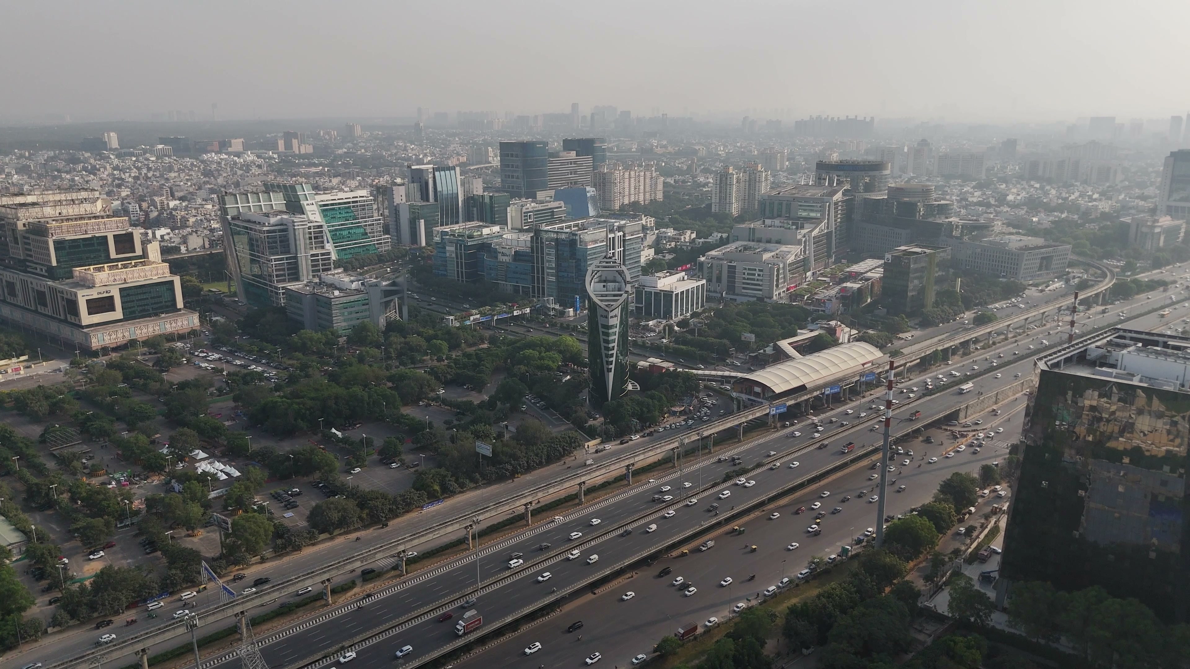 Gurugram drone clip 052