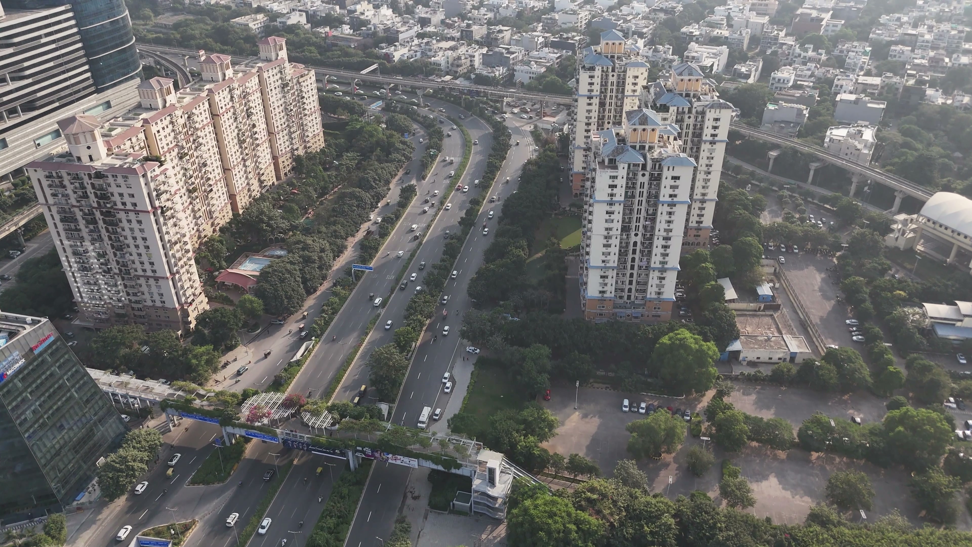Gurugram drone clip 054