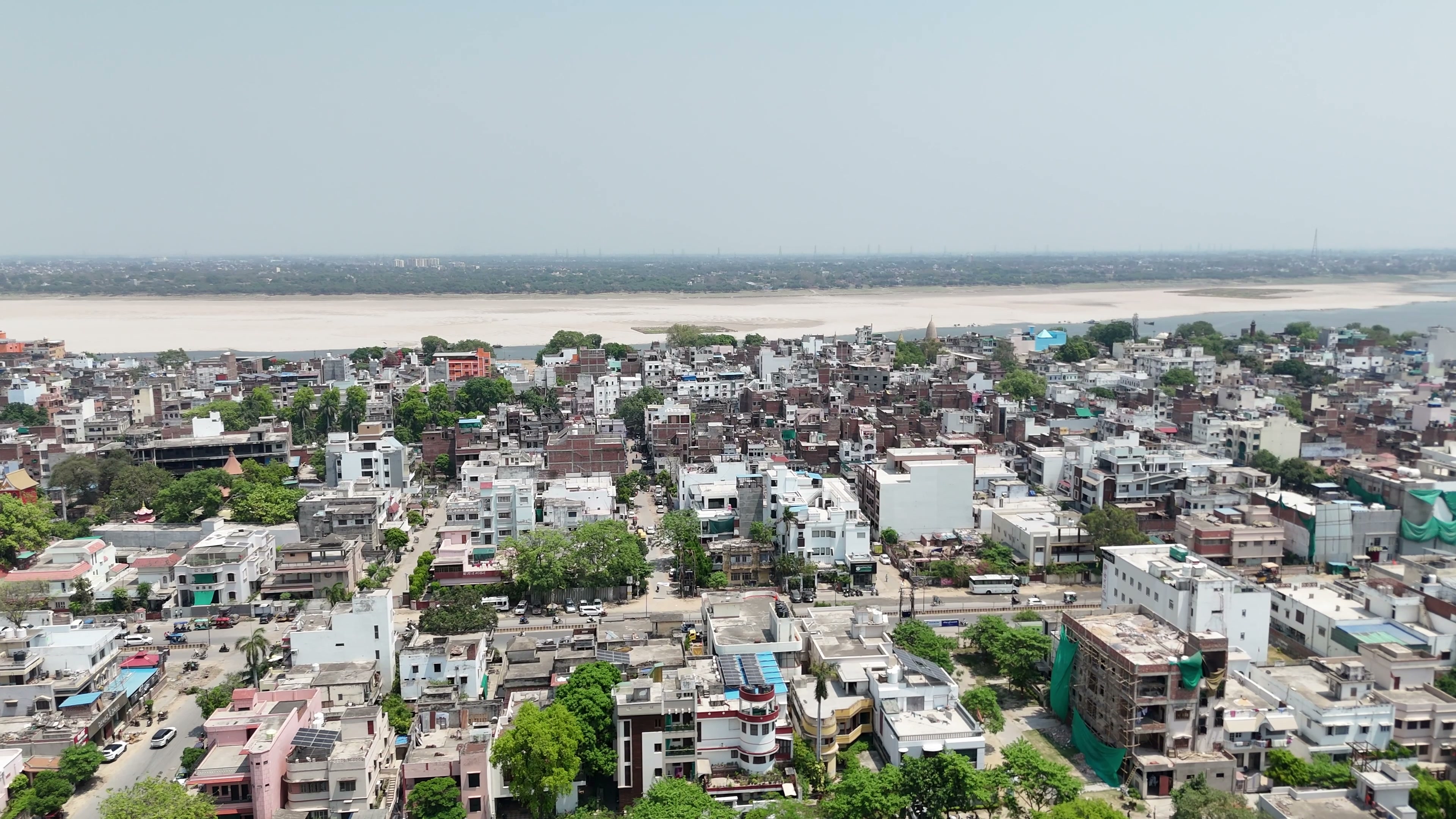 Varanasi drone footage