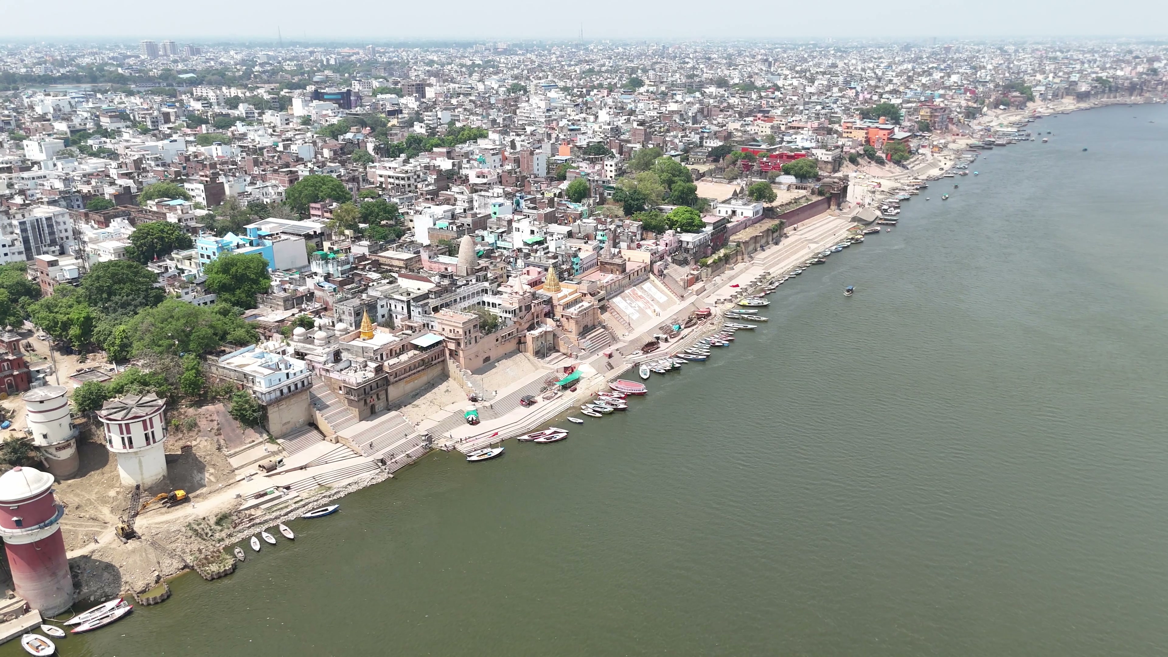 Varanasi drone clip 002