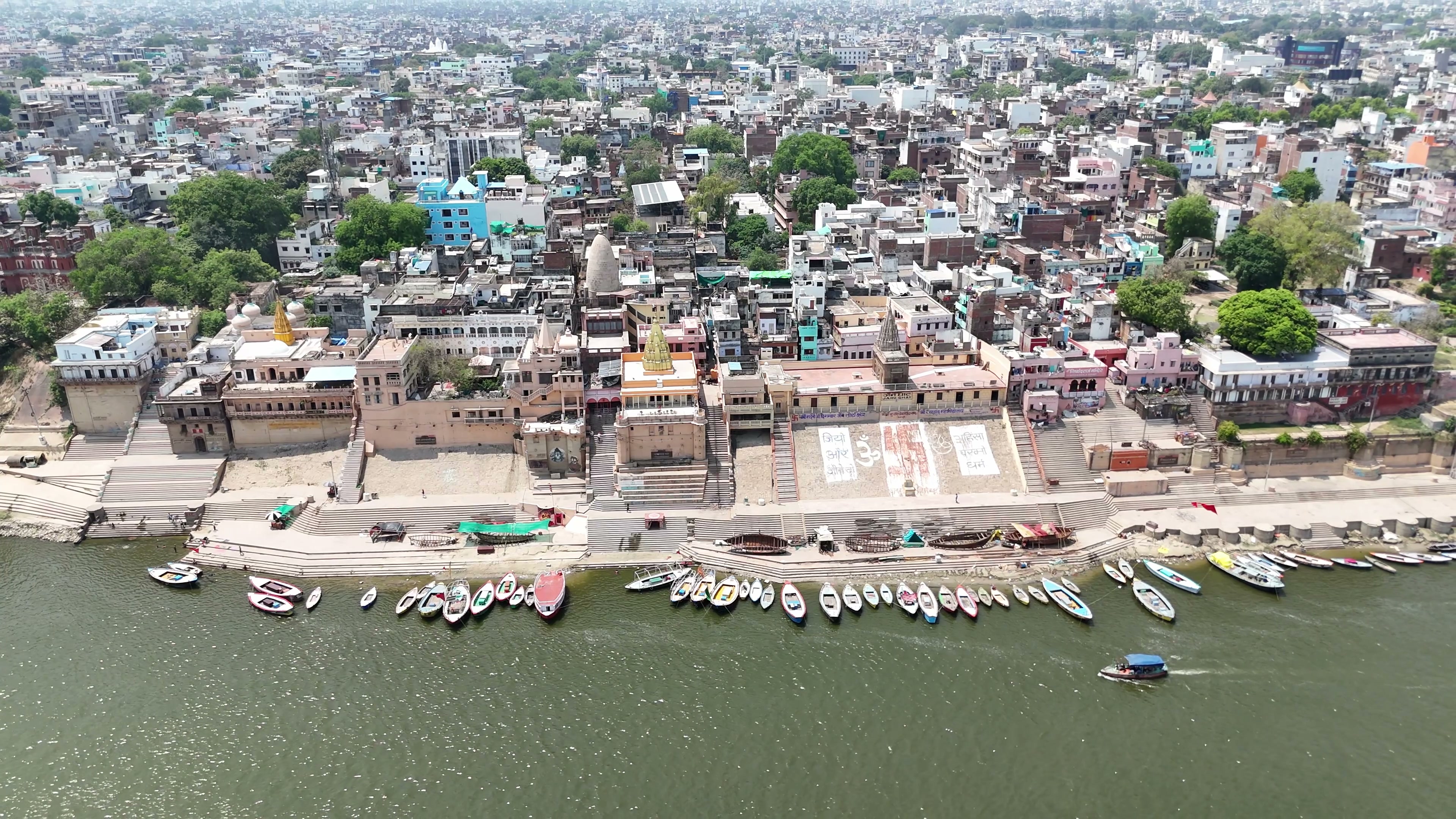 Varanasi drone clip 004