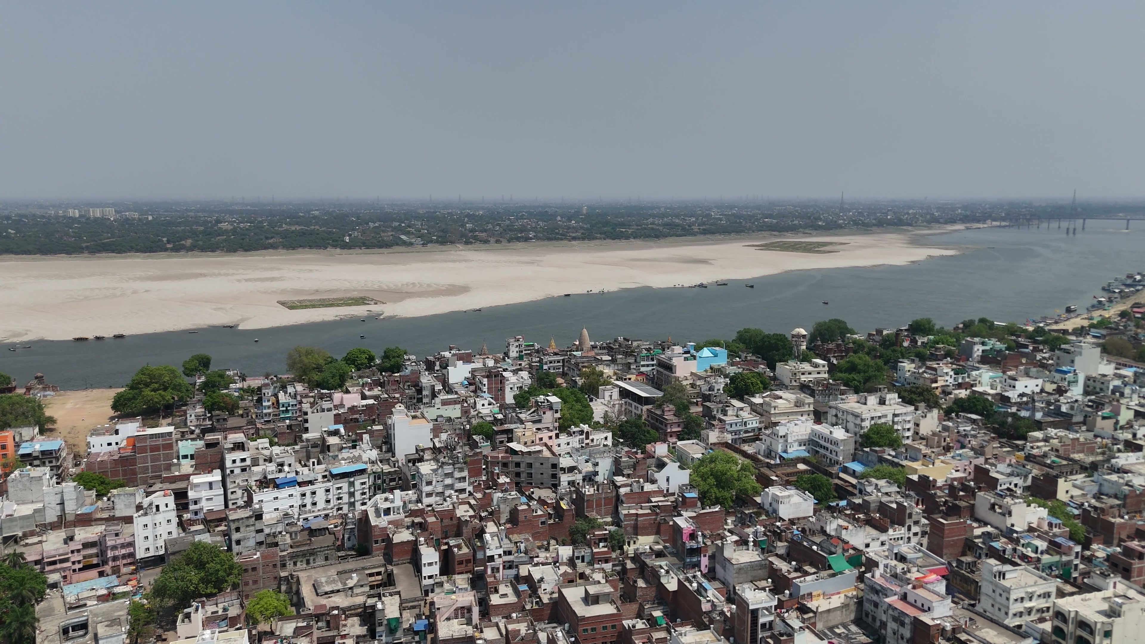 Varanasi drone clip 027
