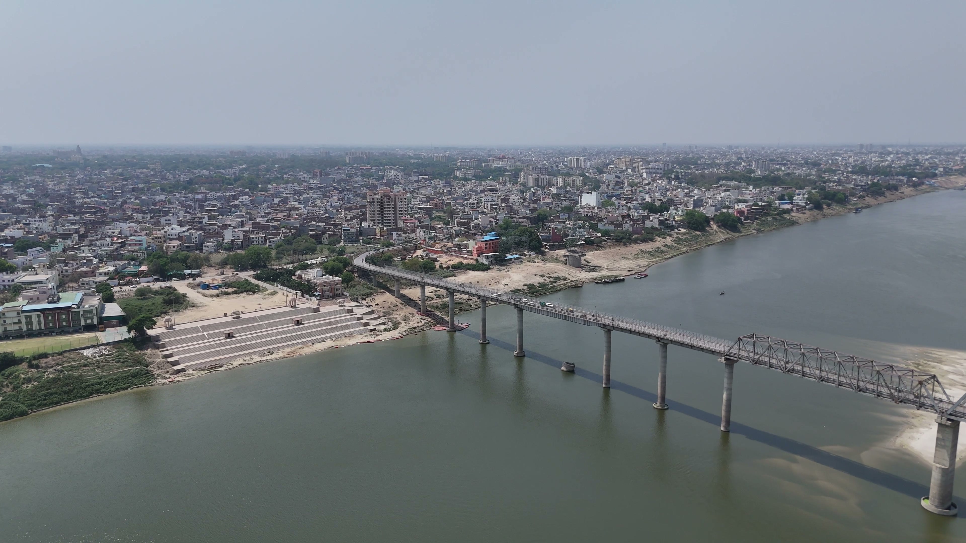 Varanasi drone clip 028