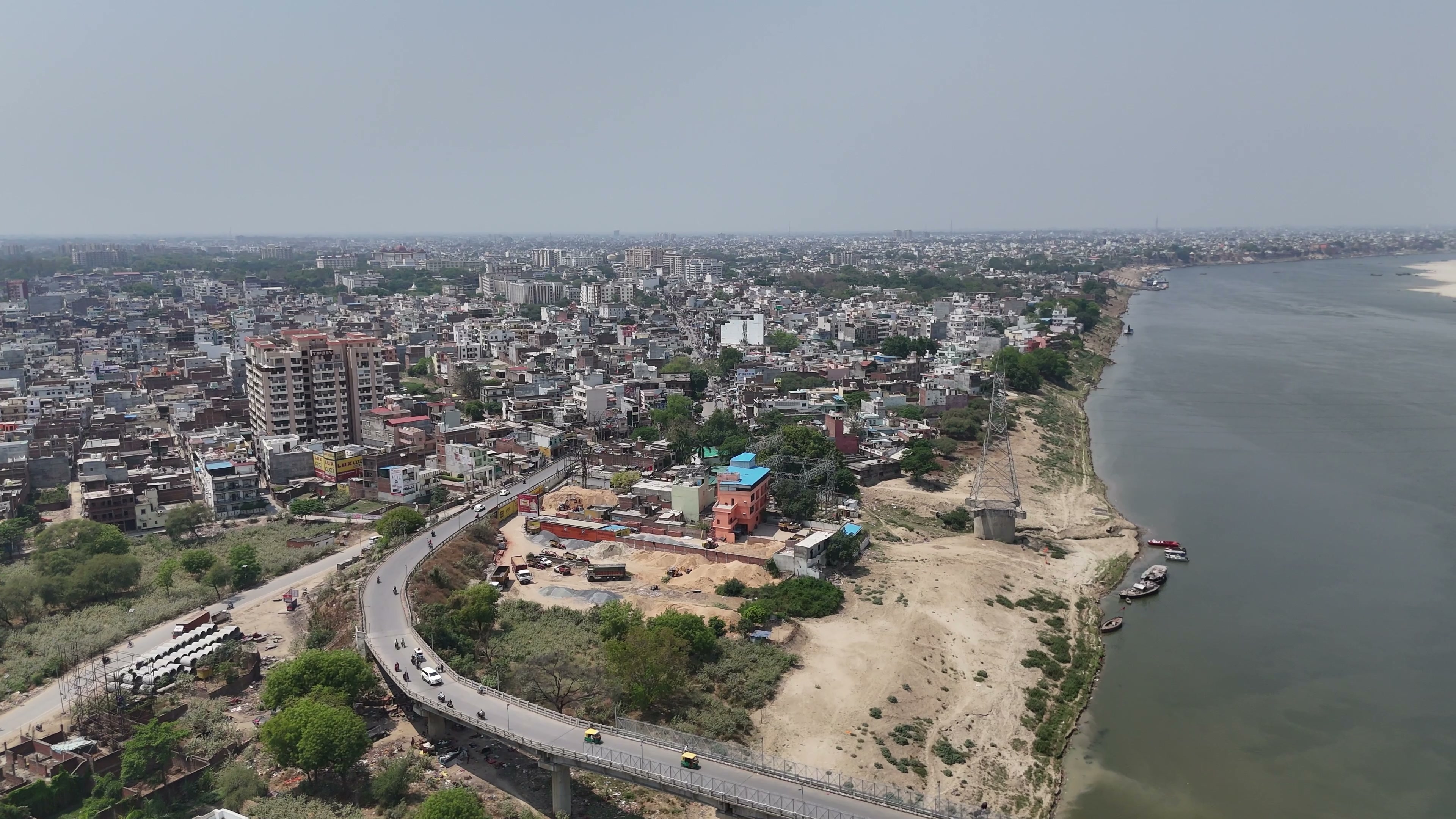 Varanasi drone clip 030