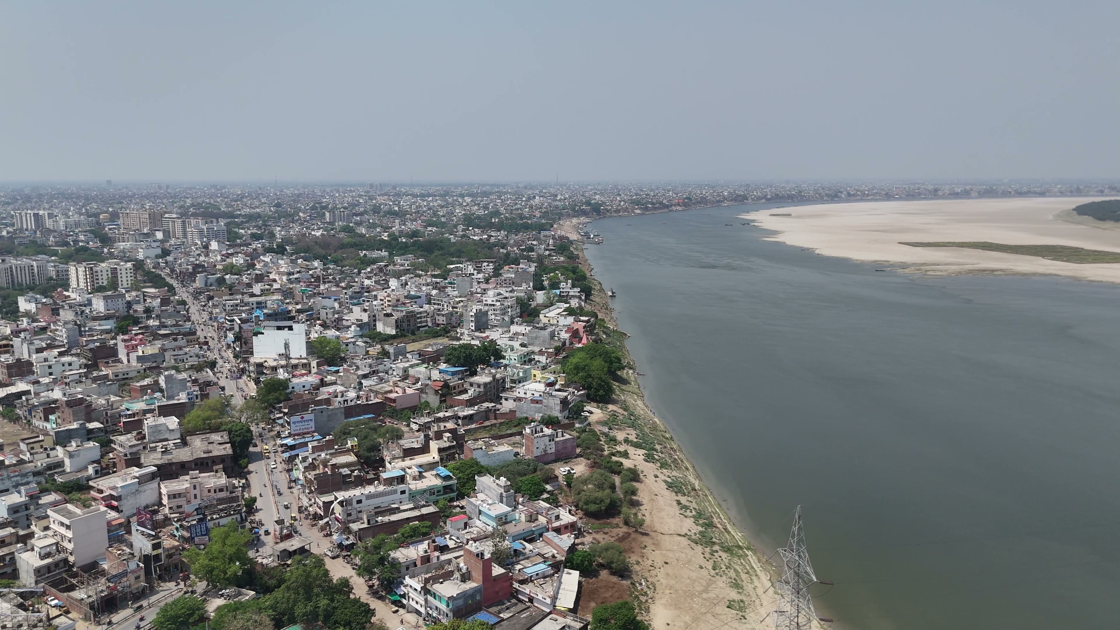 Varanasi drone clip 032