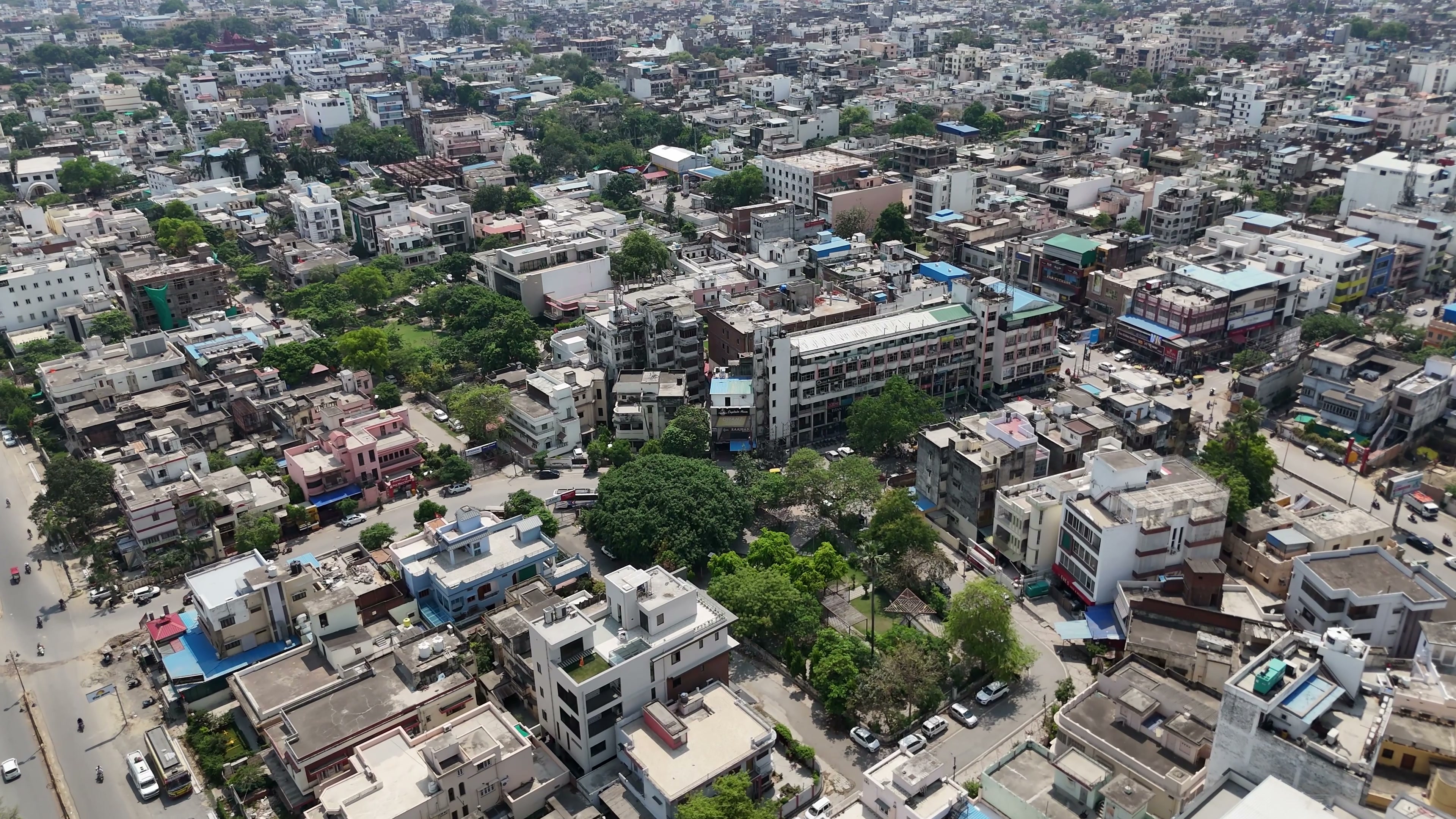 Varanasi drone clip 034