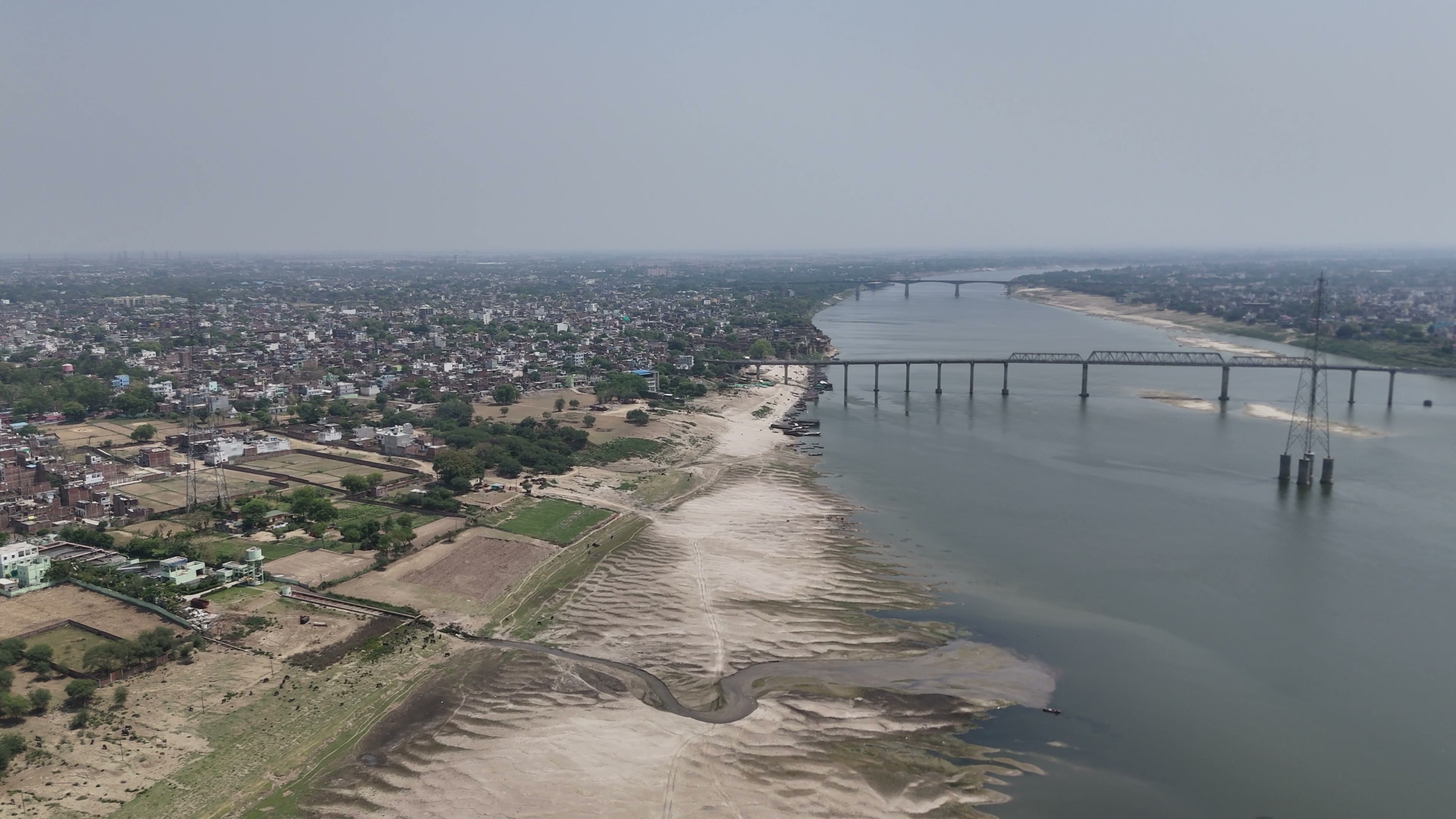 Varanasi drone clip 035