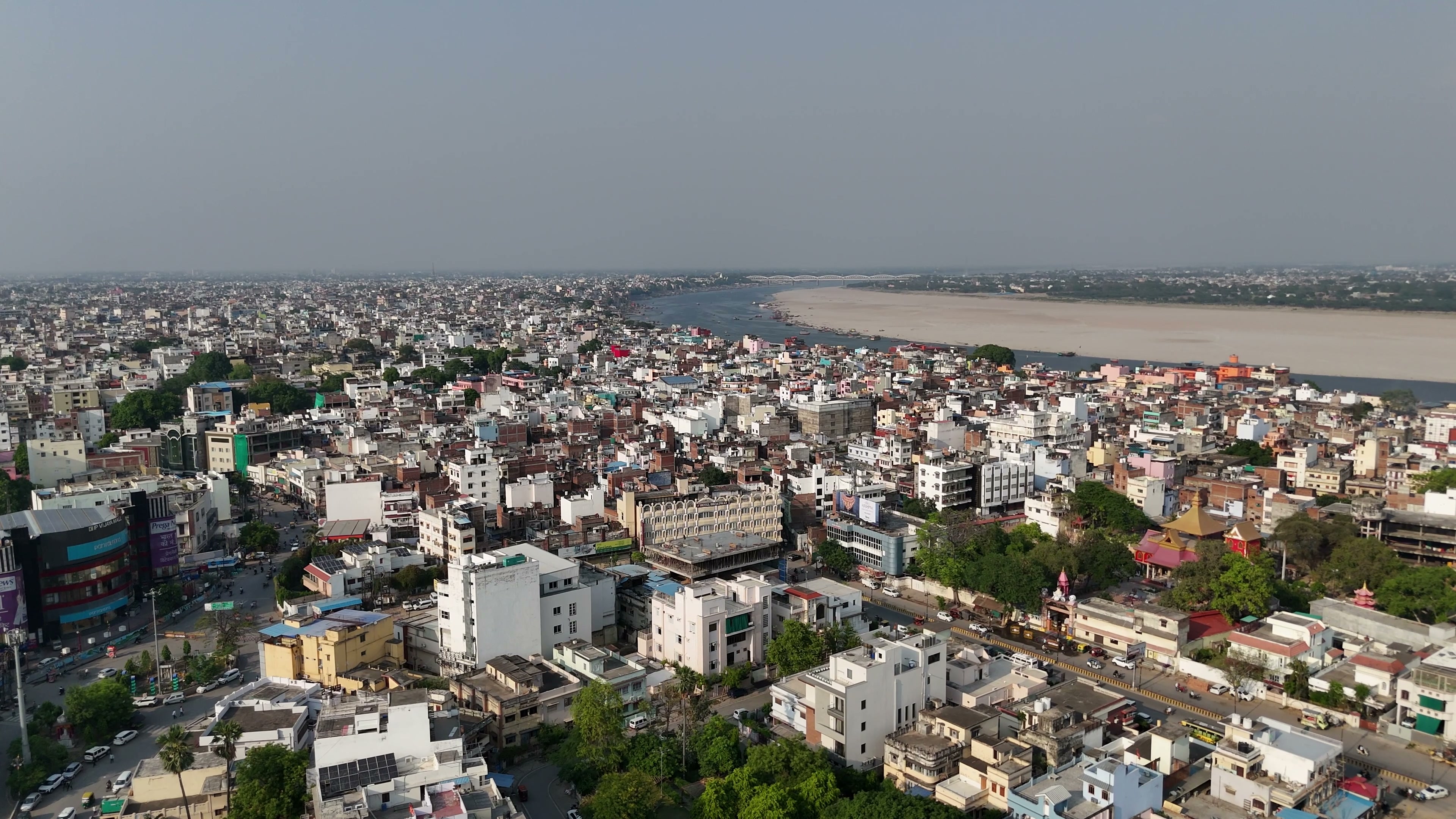Varanasi drone clip 036