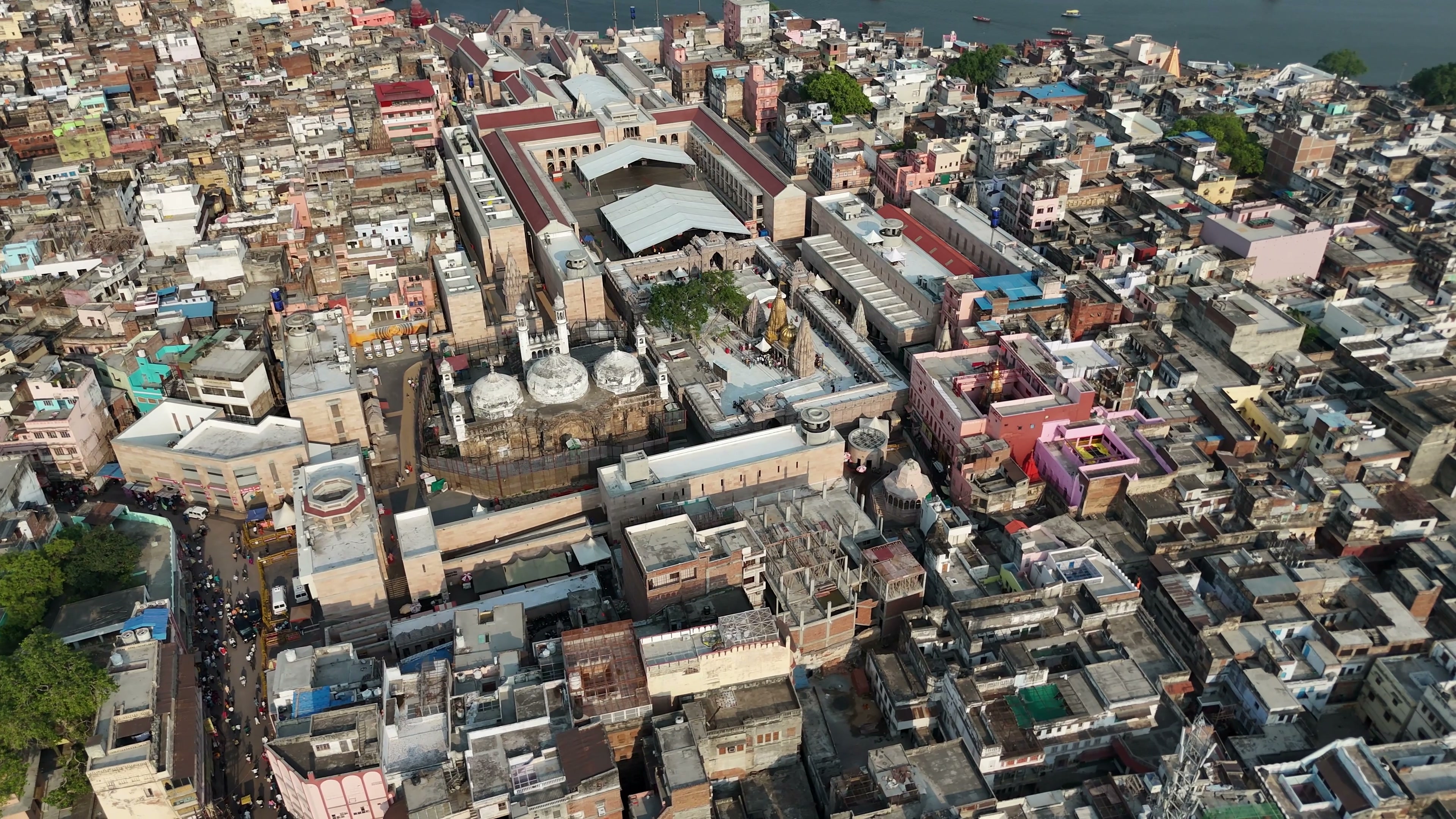 Varanasi drone clip 038