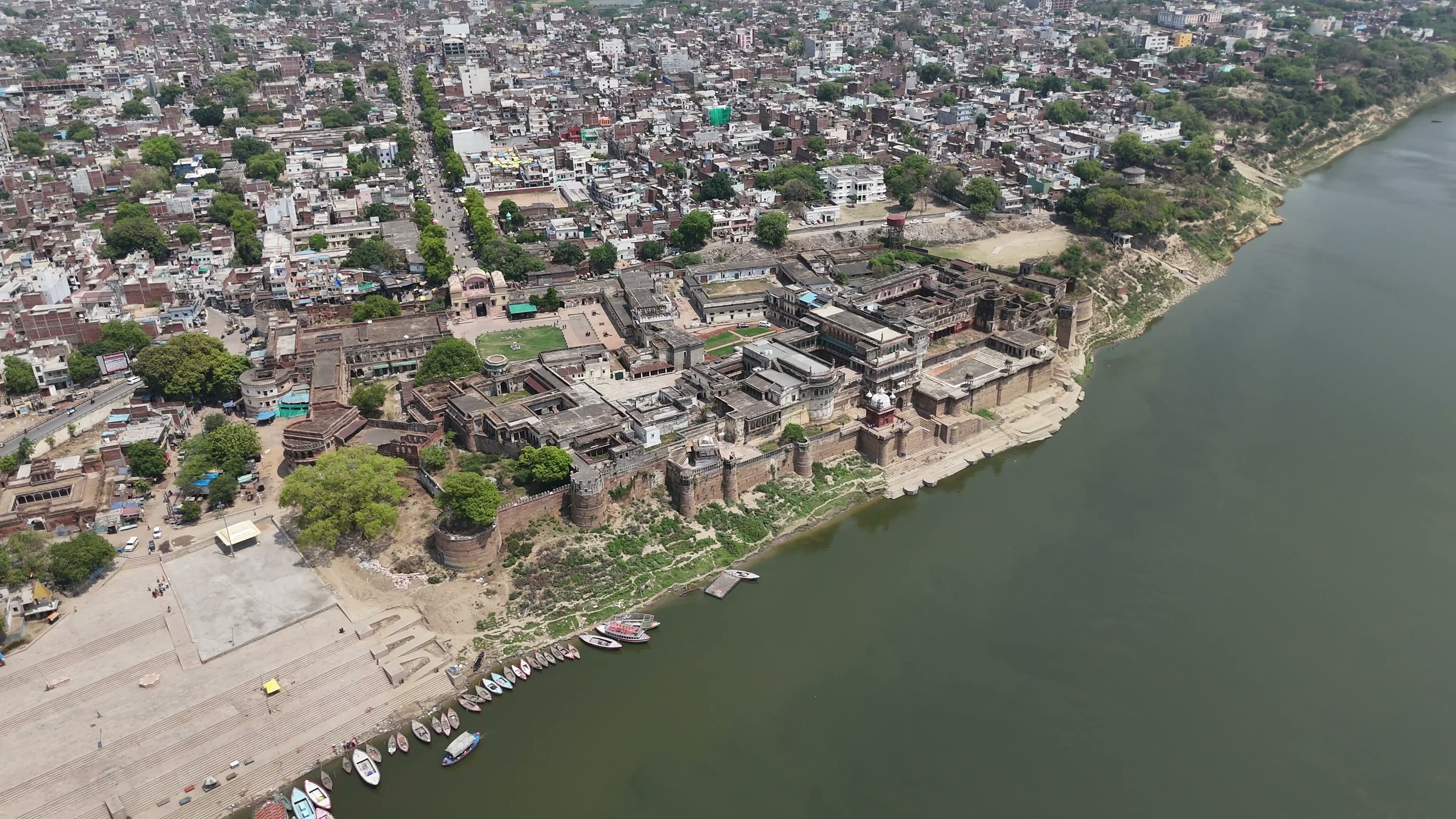 Varanasi drone clip 039