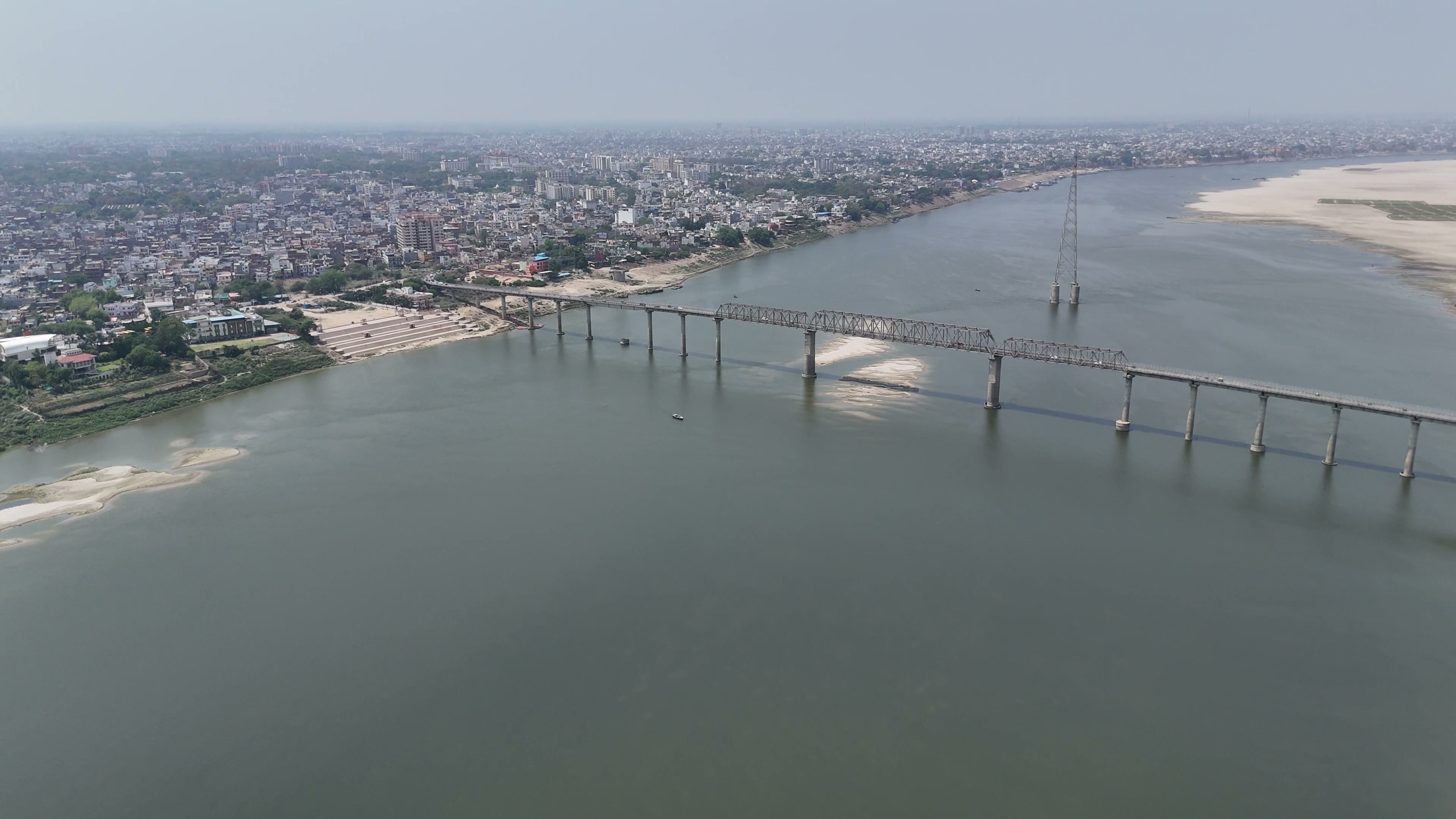 Varanasi drone clip 041