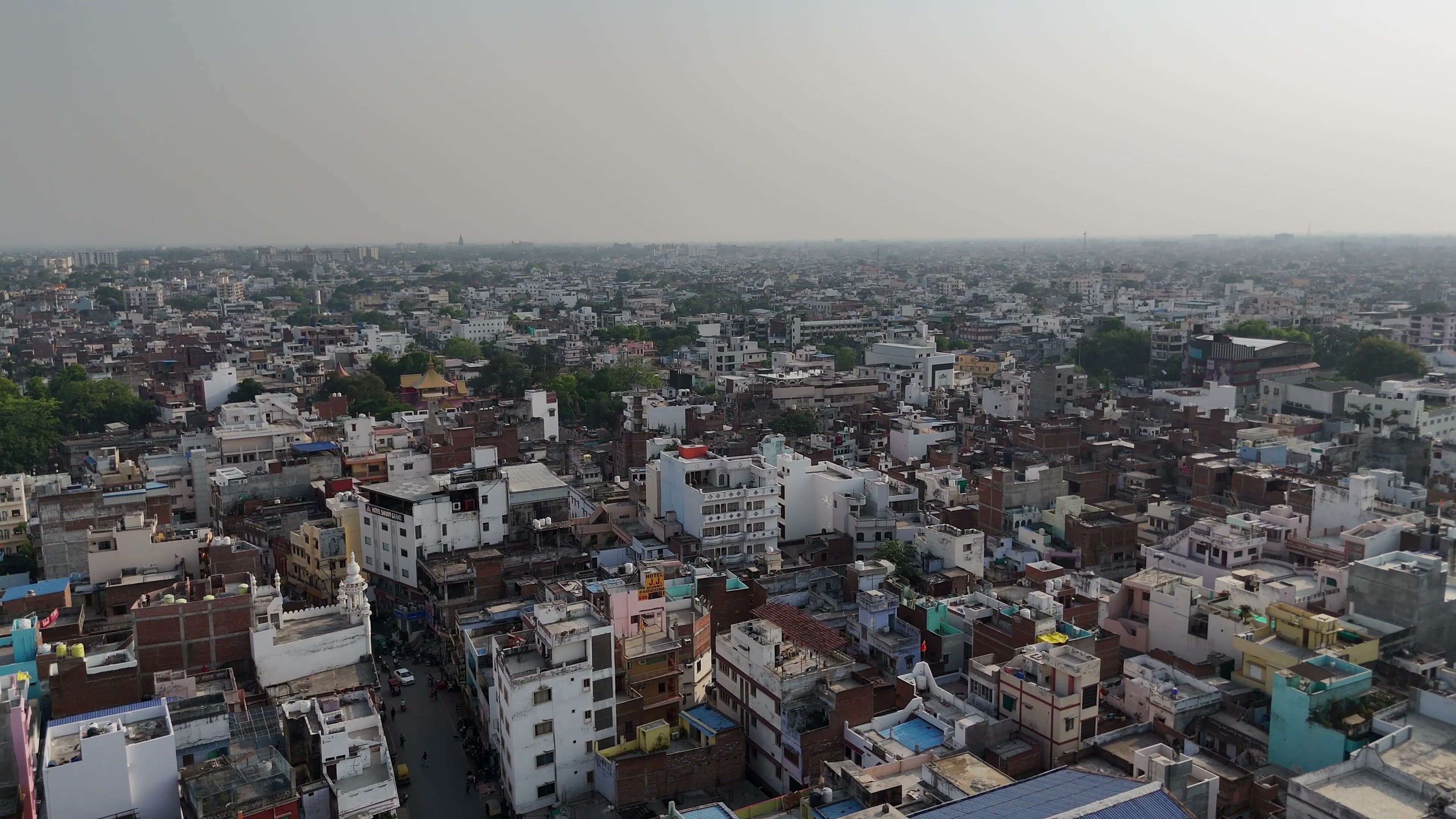 Varanasi drone clip 042
