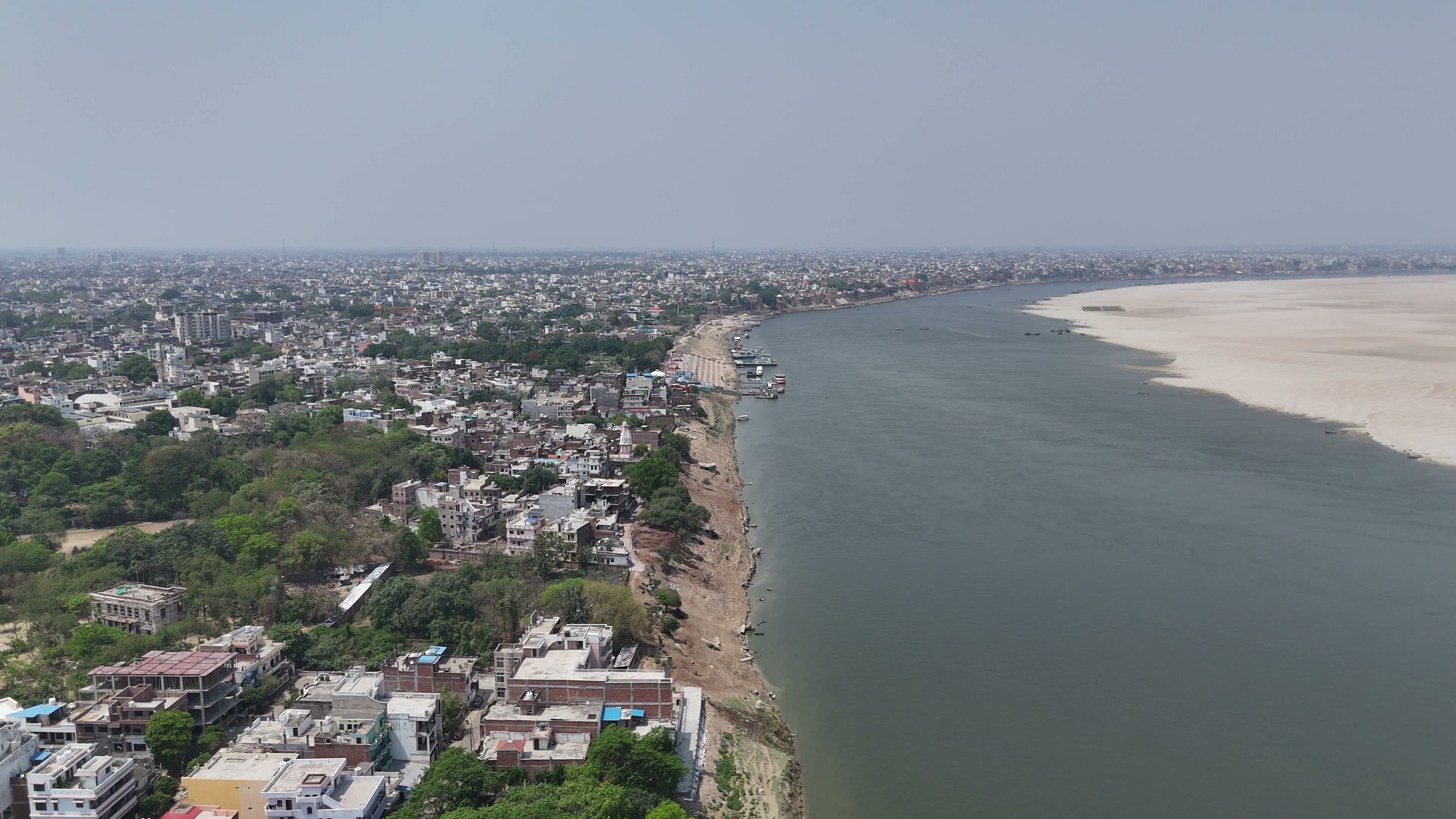 Varanasi drone clip 043