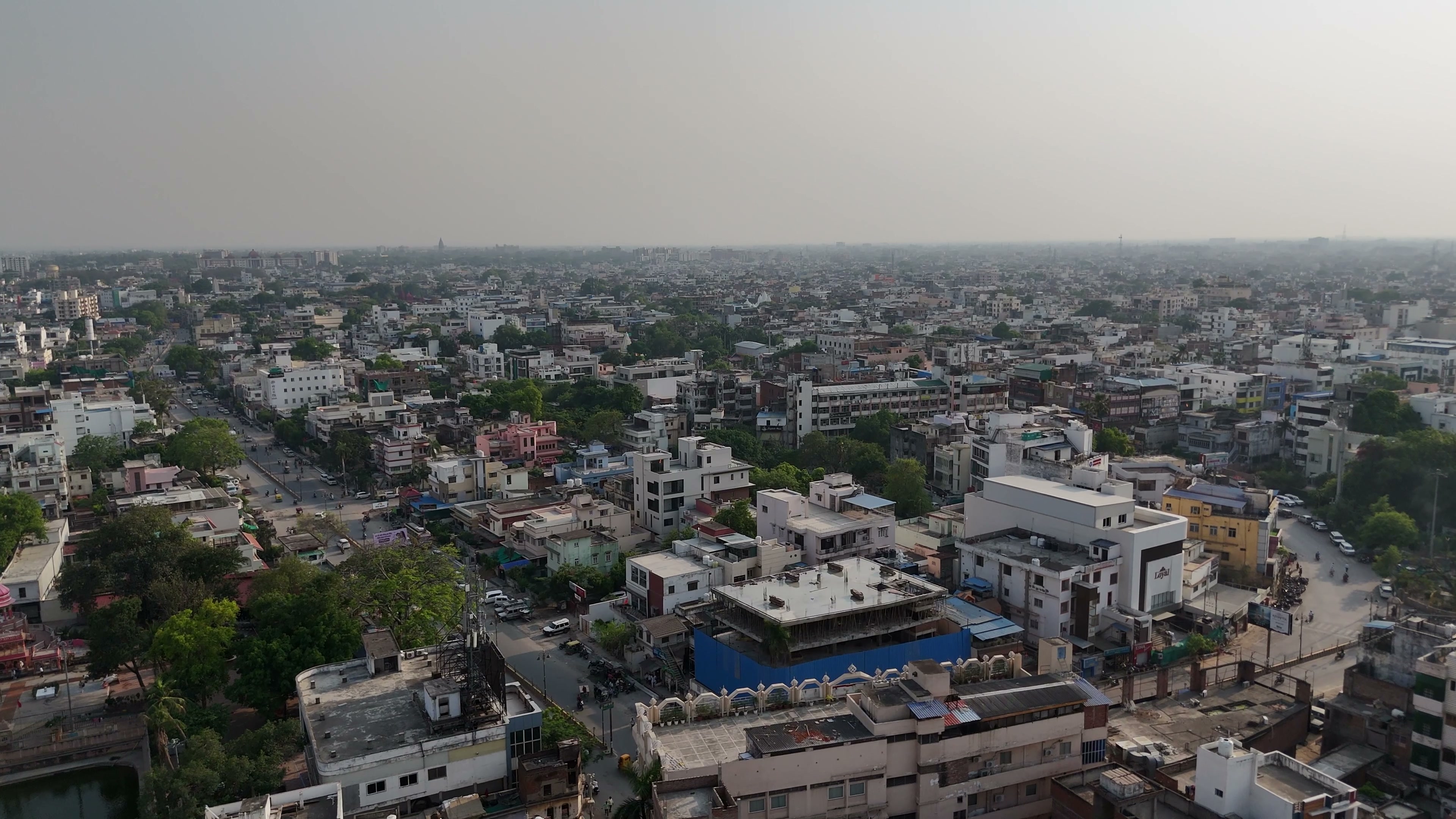 Varanasi drone clip 044