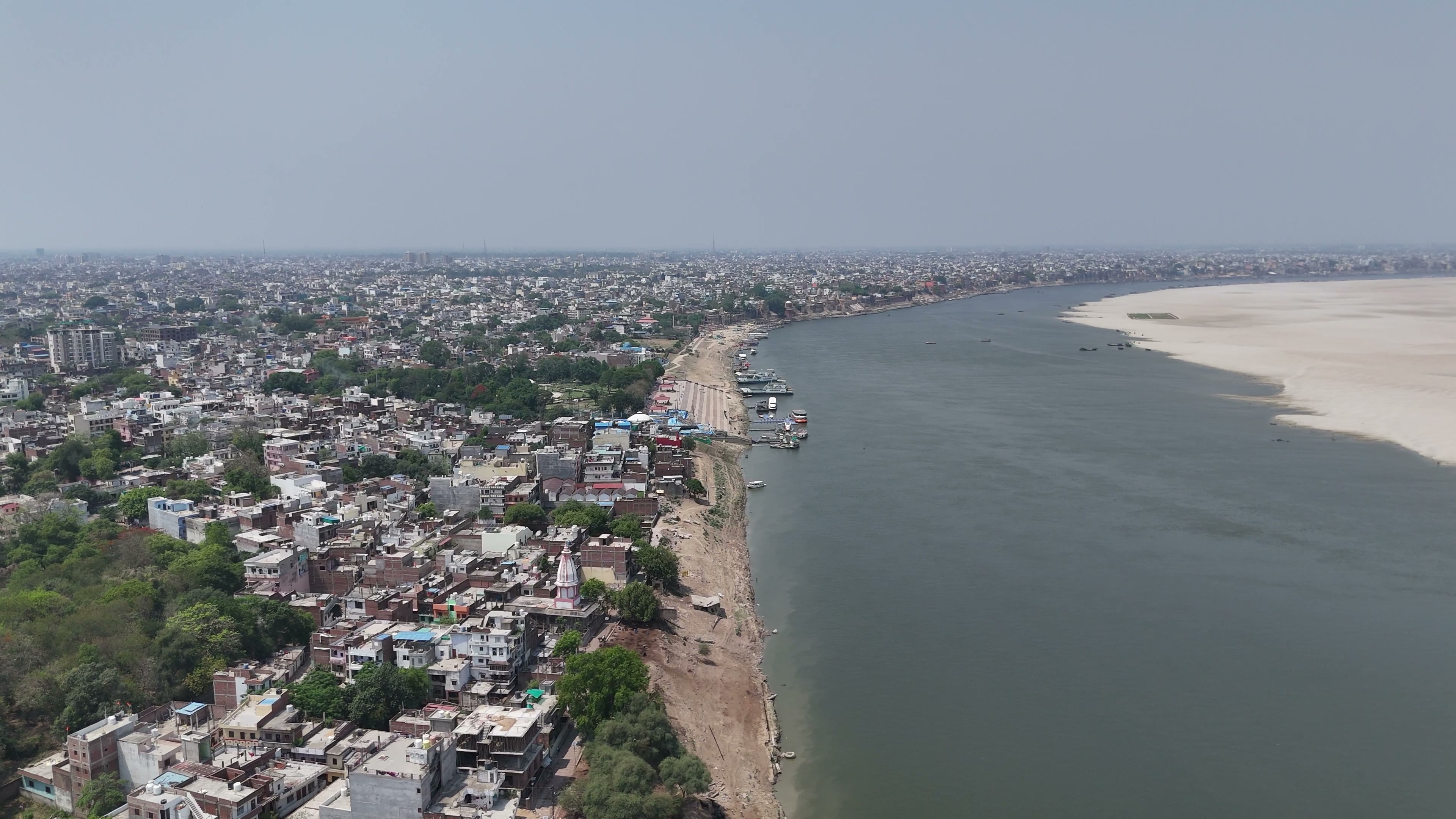 Varanasi drone clip 045