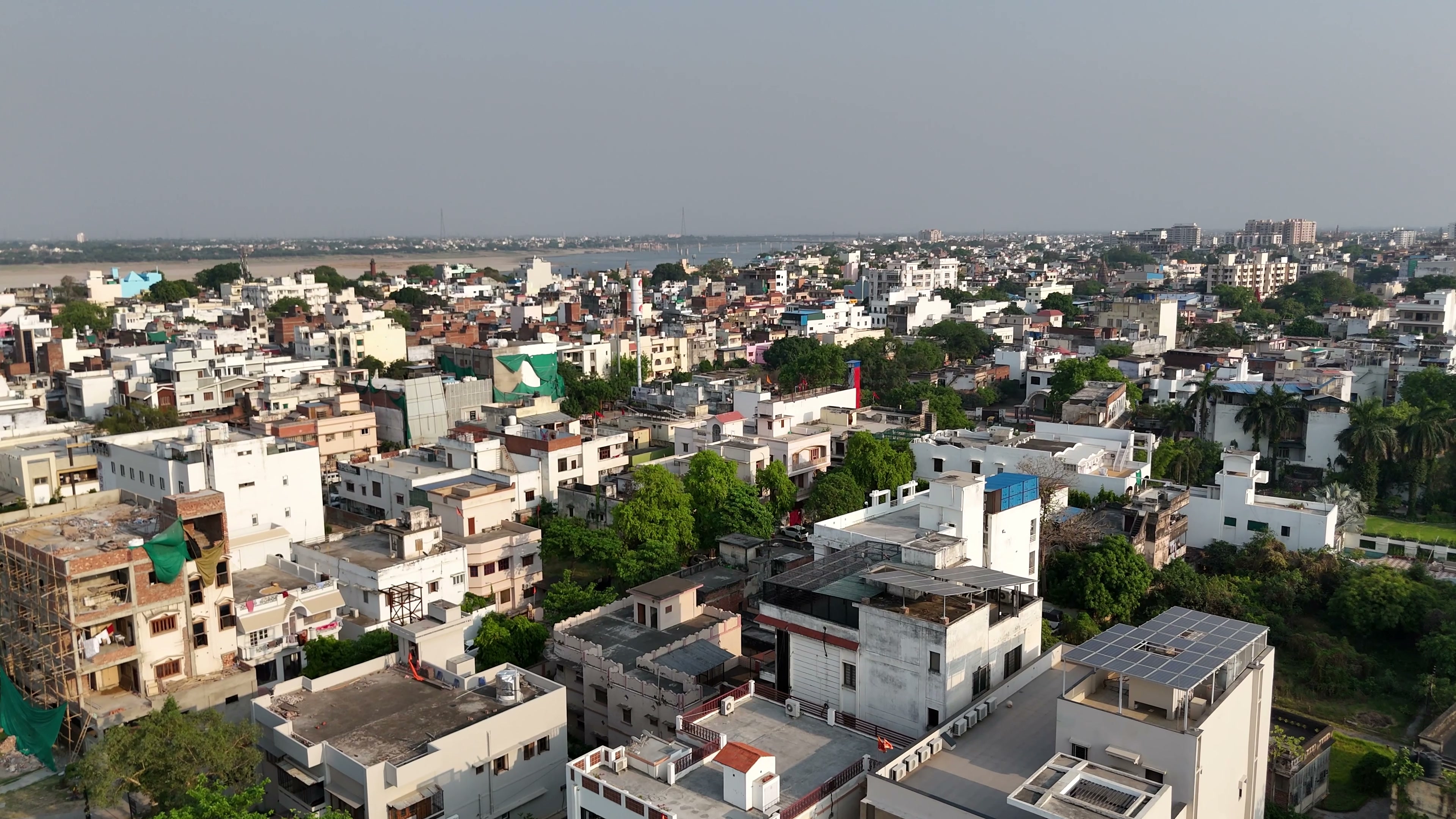 Varanasi drone clip 046