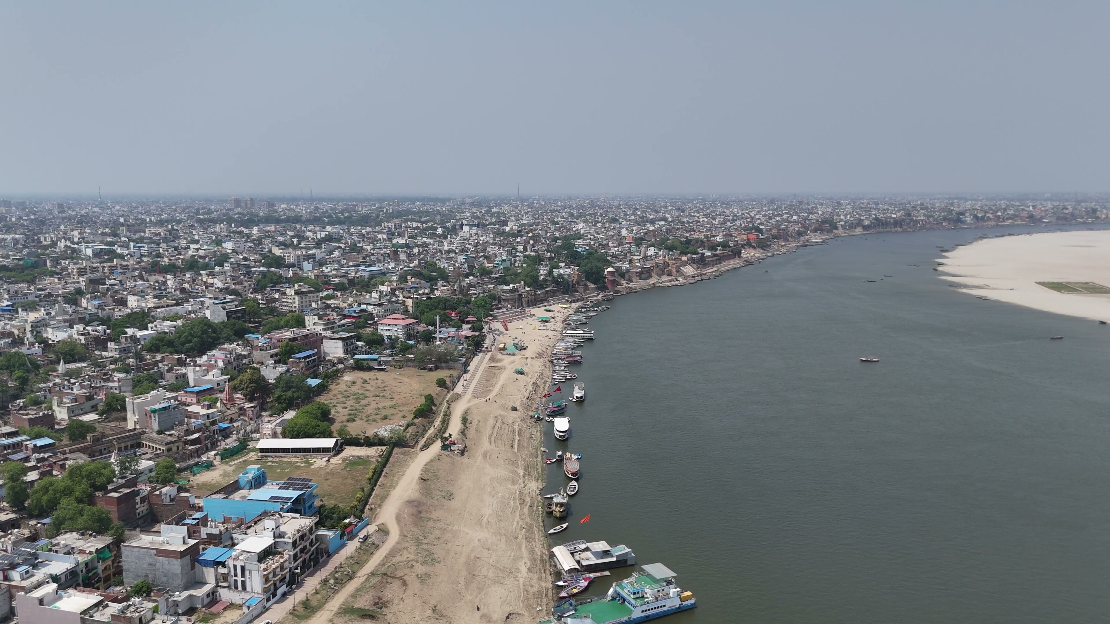 Varanasi drone clip 047