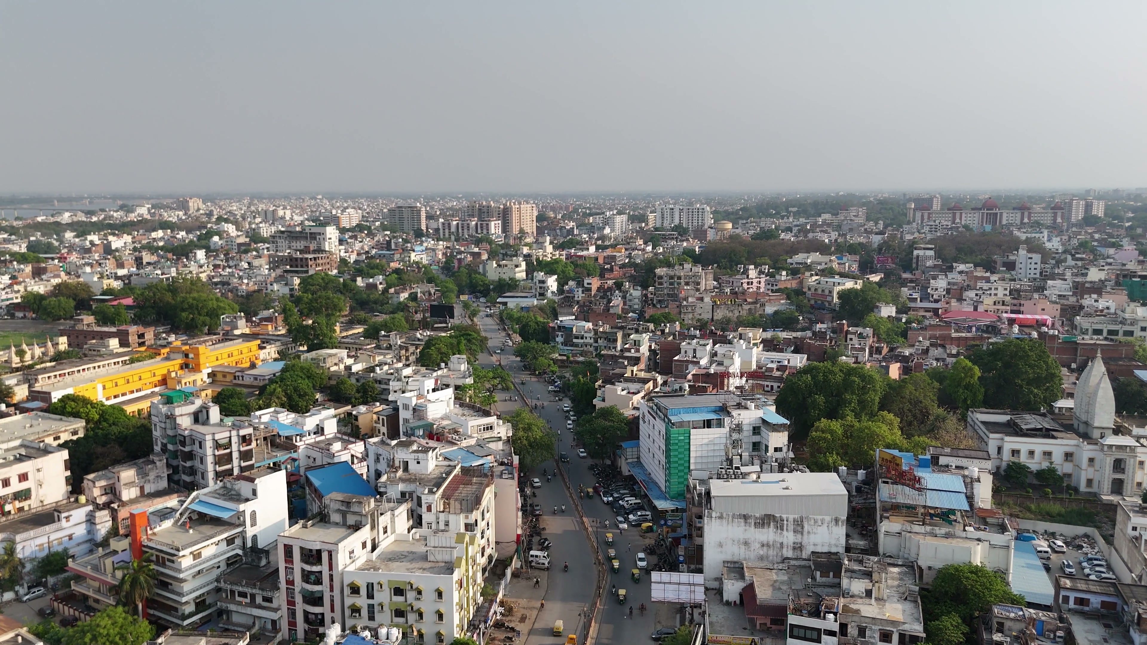 Varanasi drone clip 048