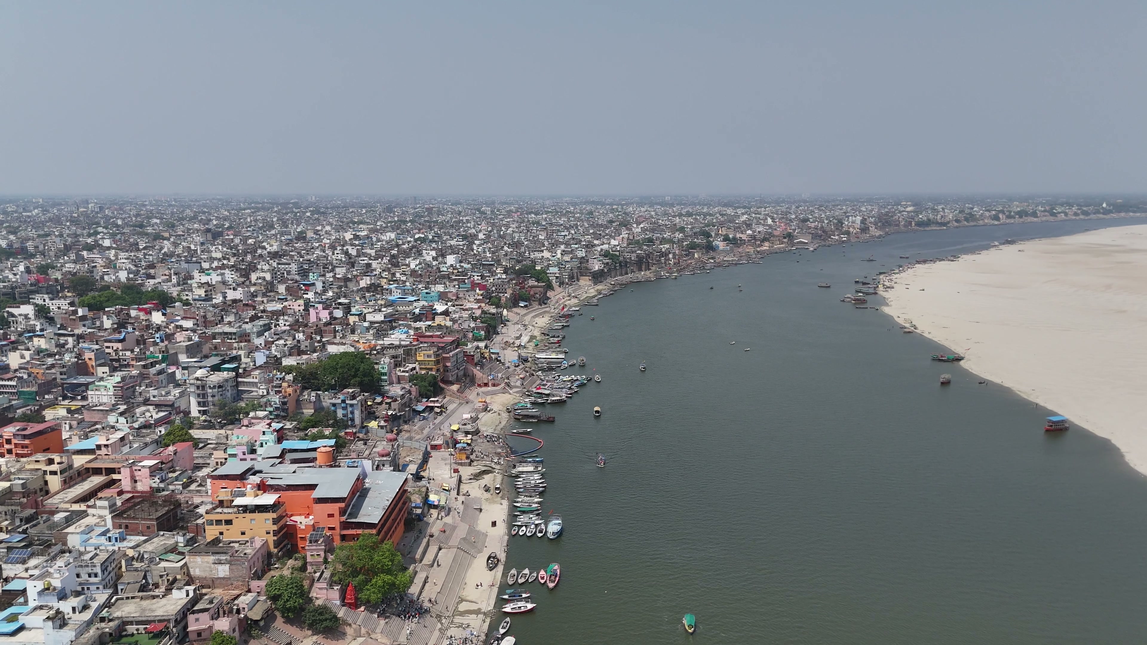 Varanasi drone clip 051