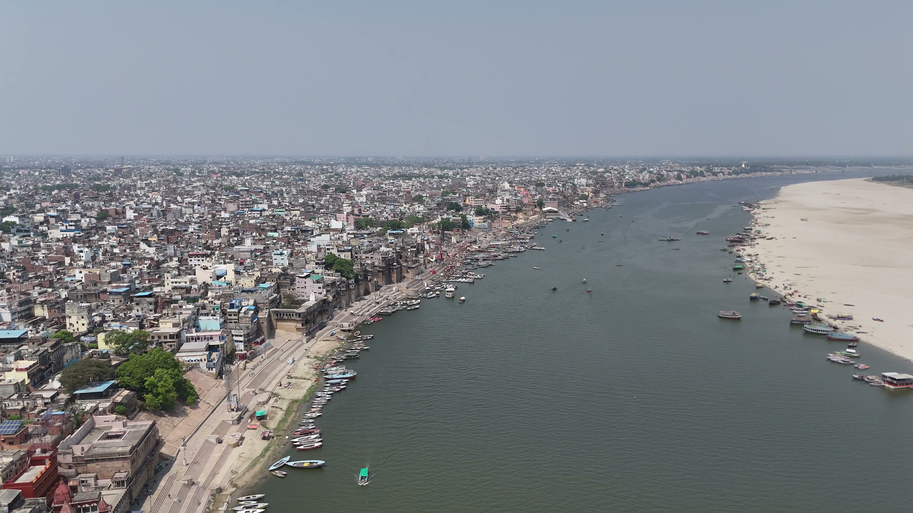 Varanasi drone clip 053