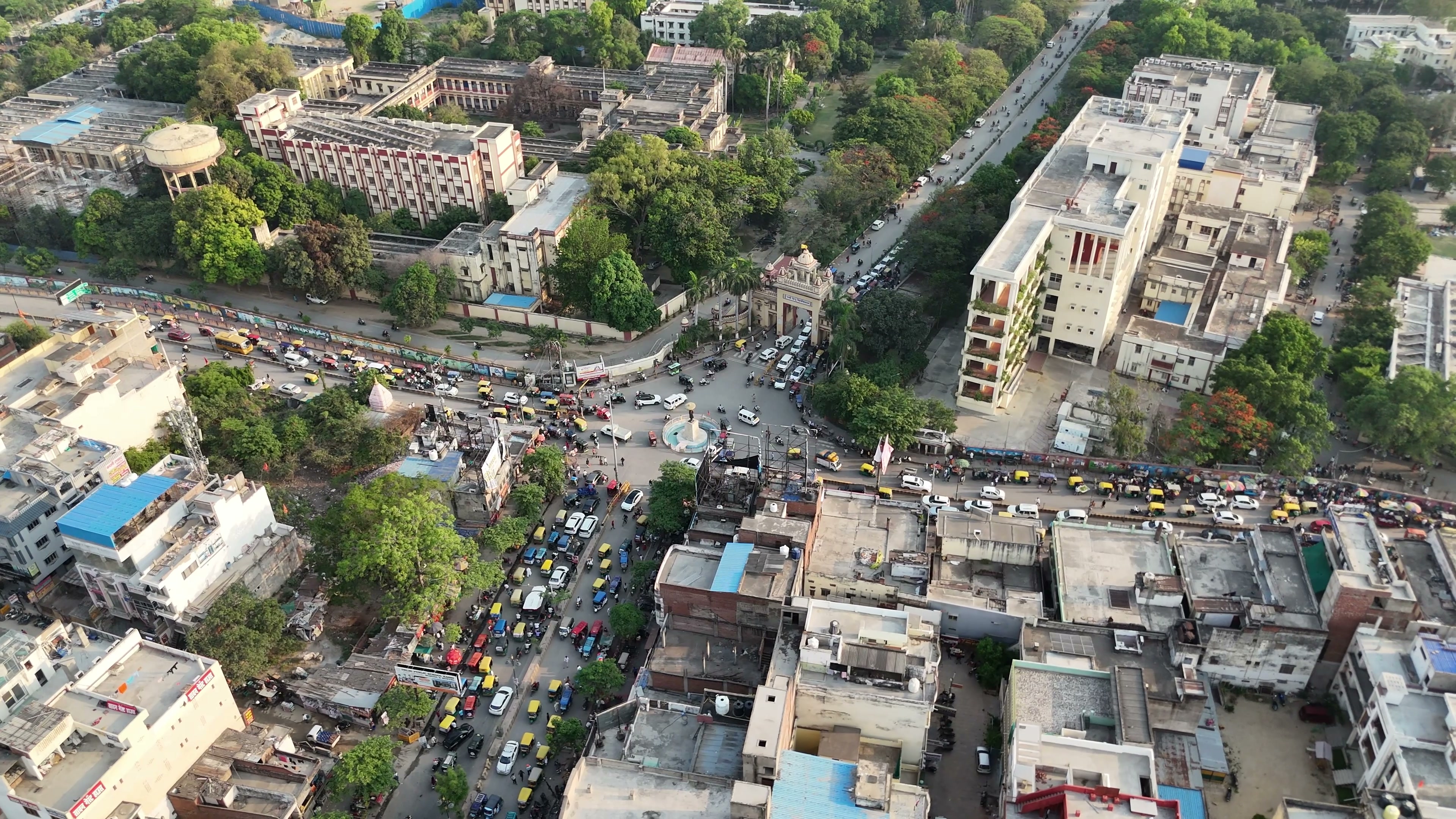 Varanasi drone clip 054