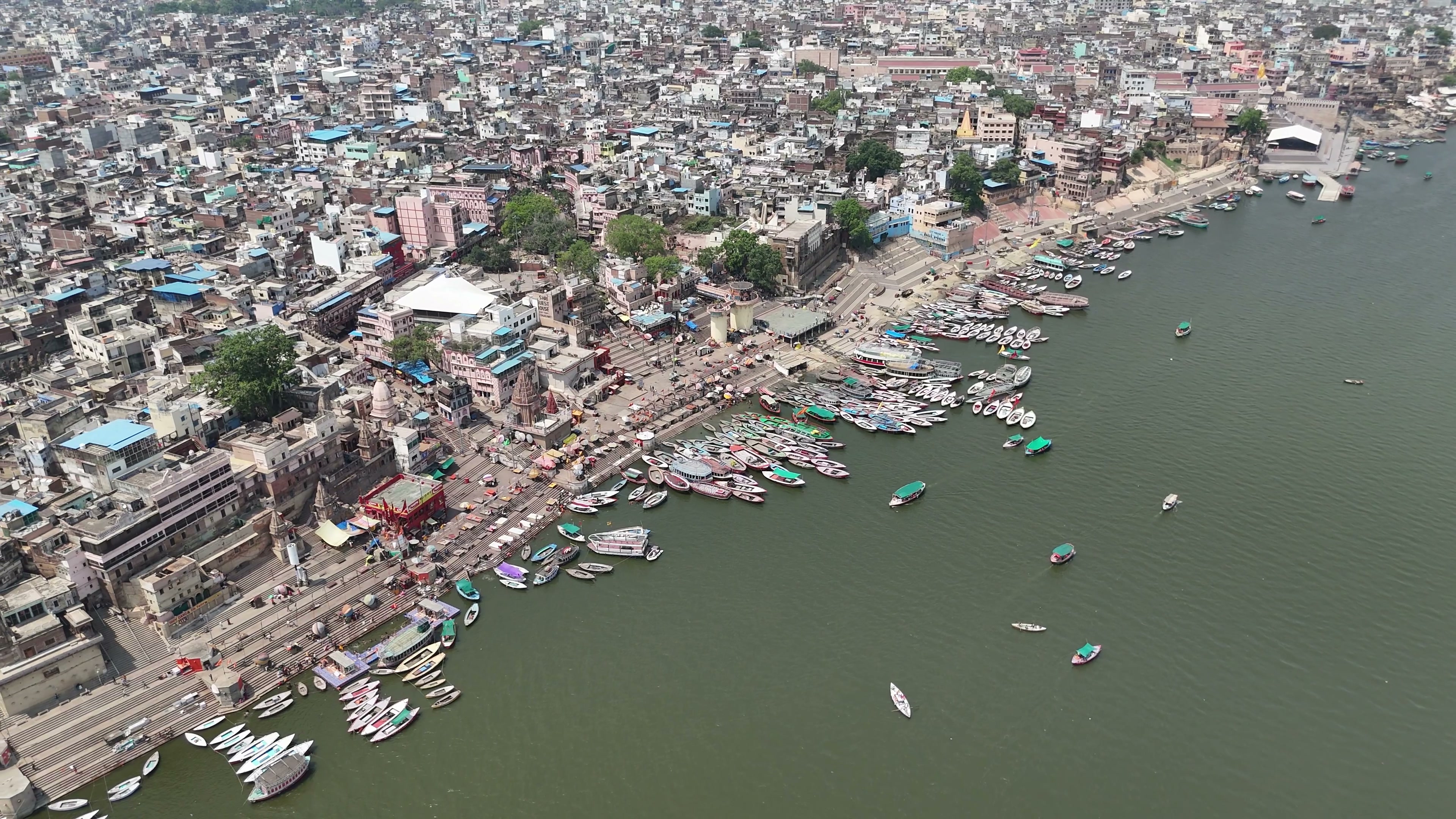 Varanasi drone clip 055