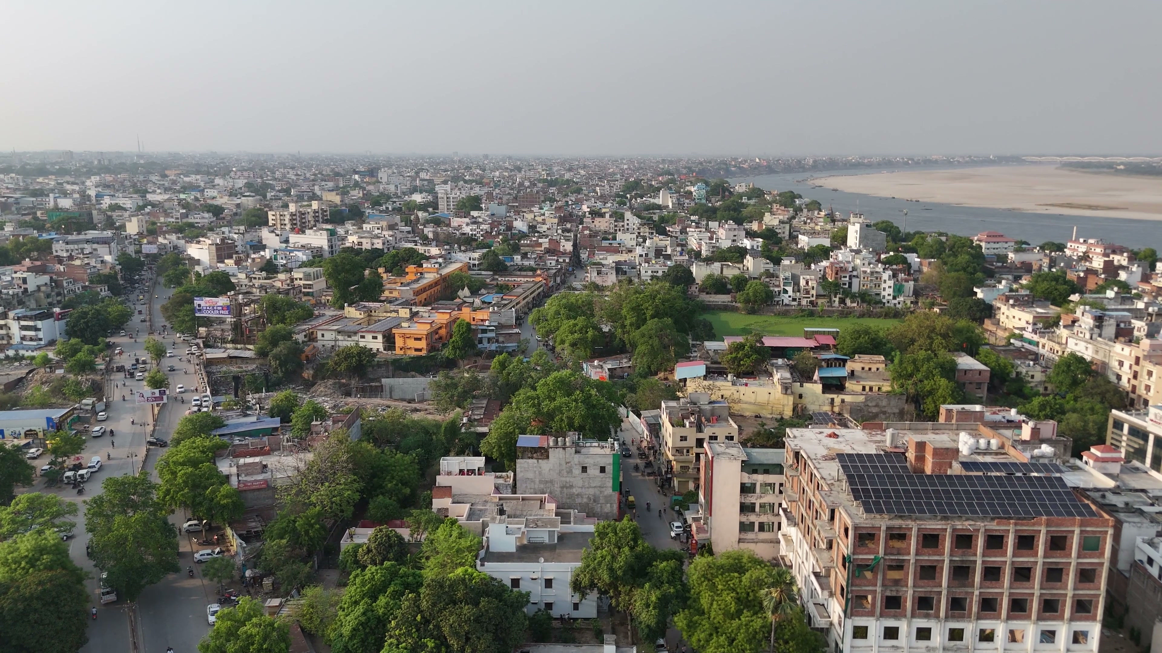 Varanasi drone clip 058