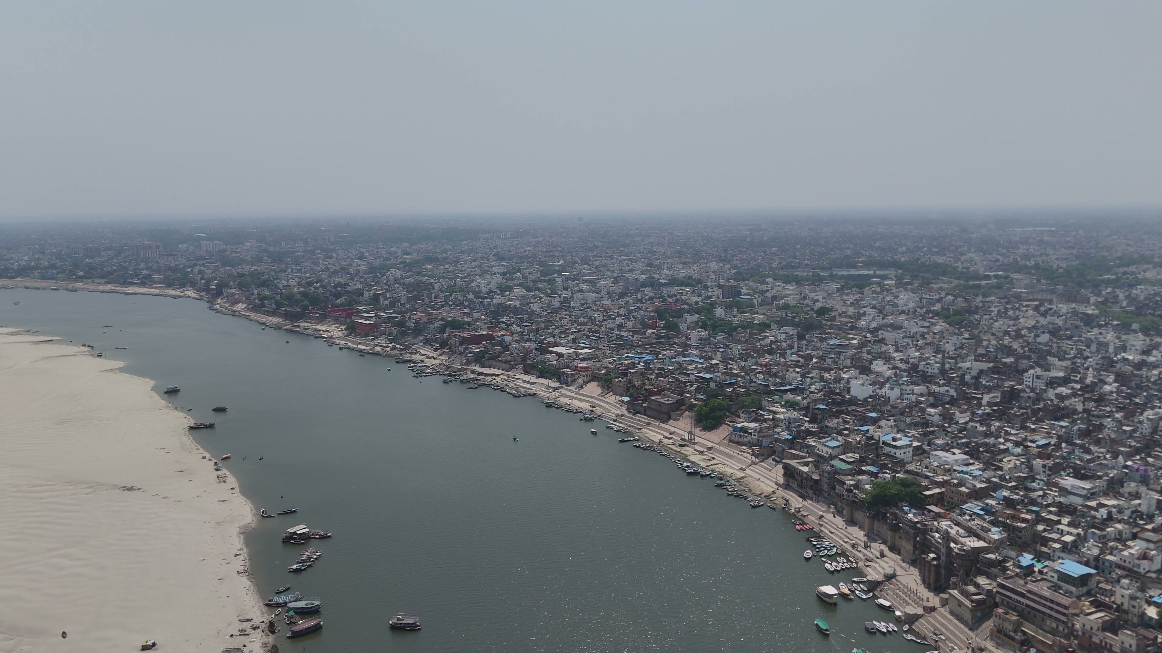 Varanasi drone clip 059