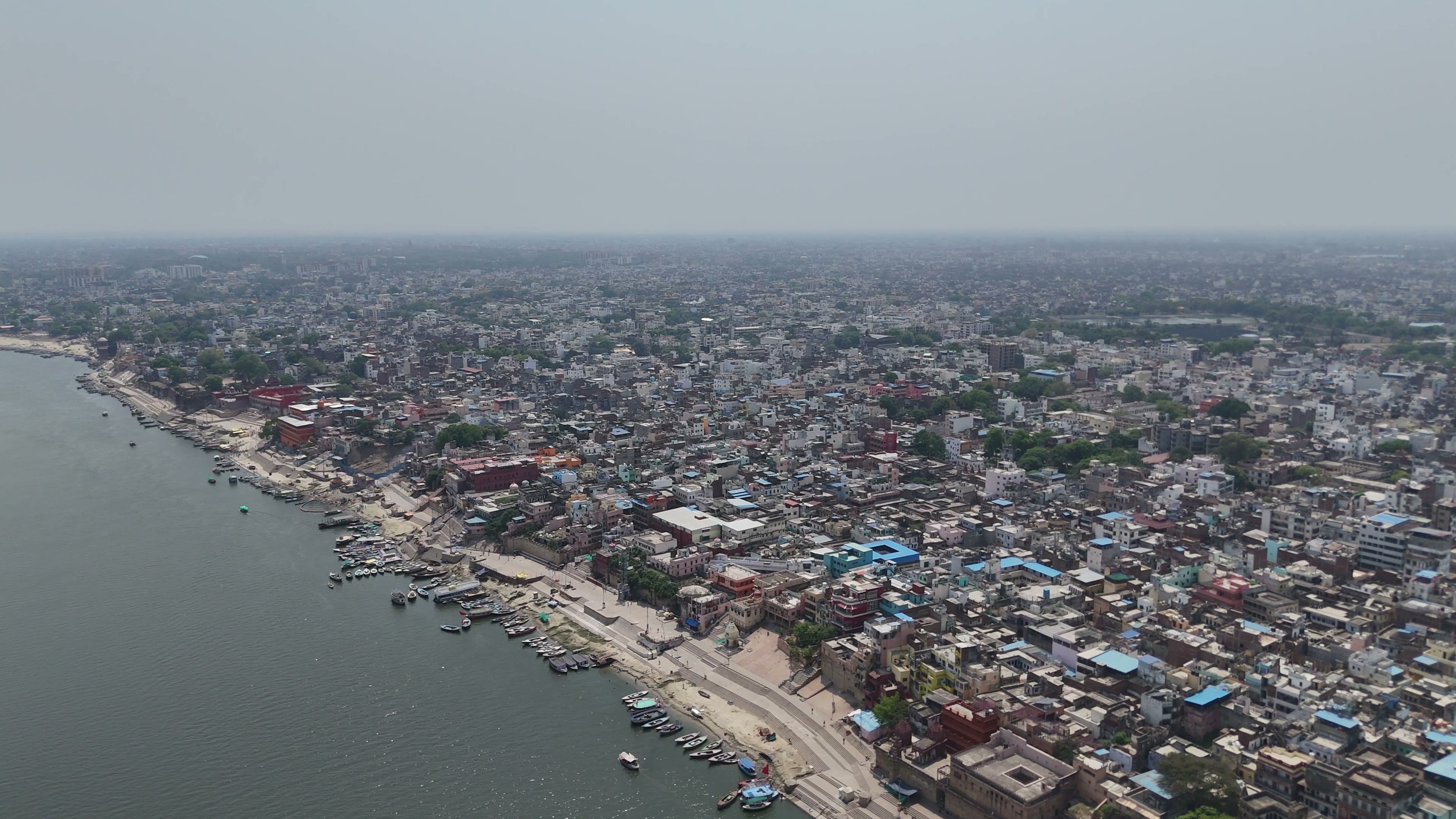 Varanasi drone clip 061