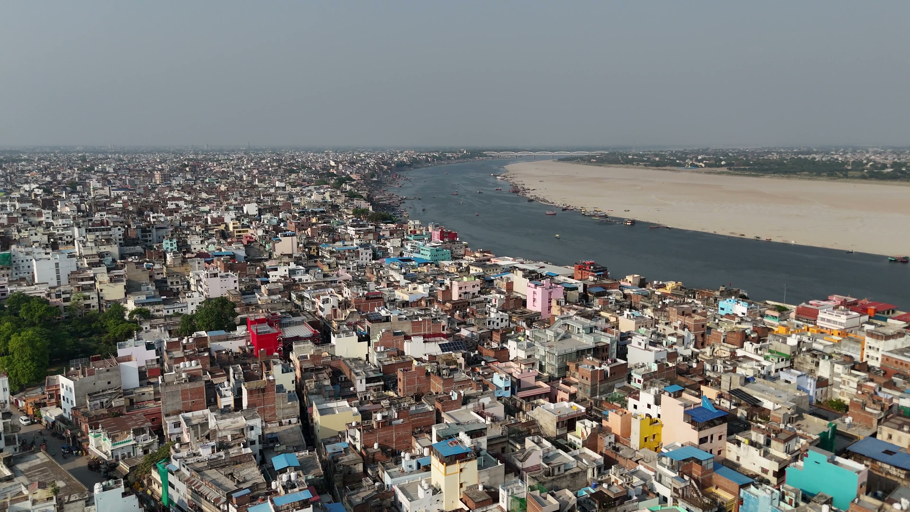 Varanasi drone clip 065