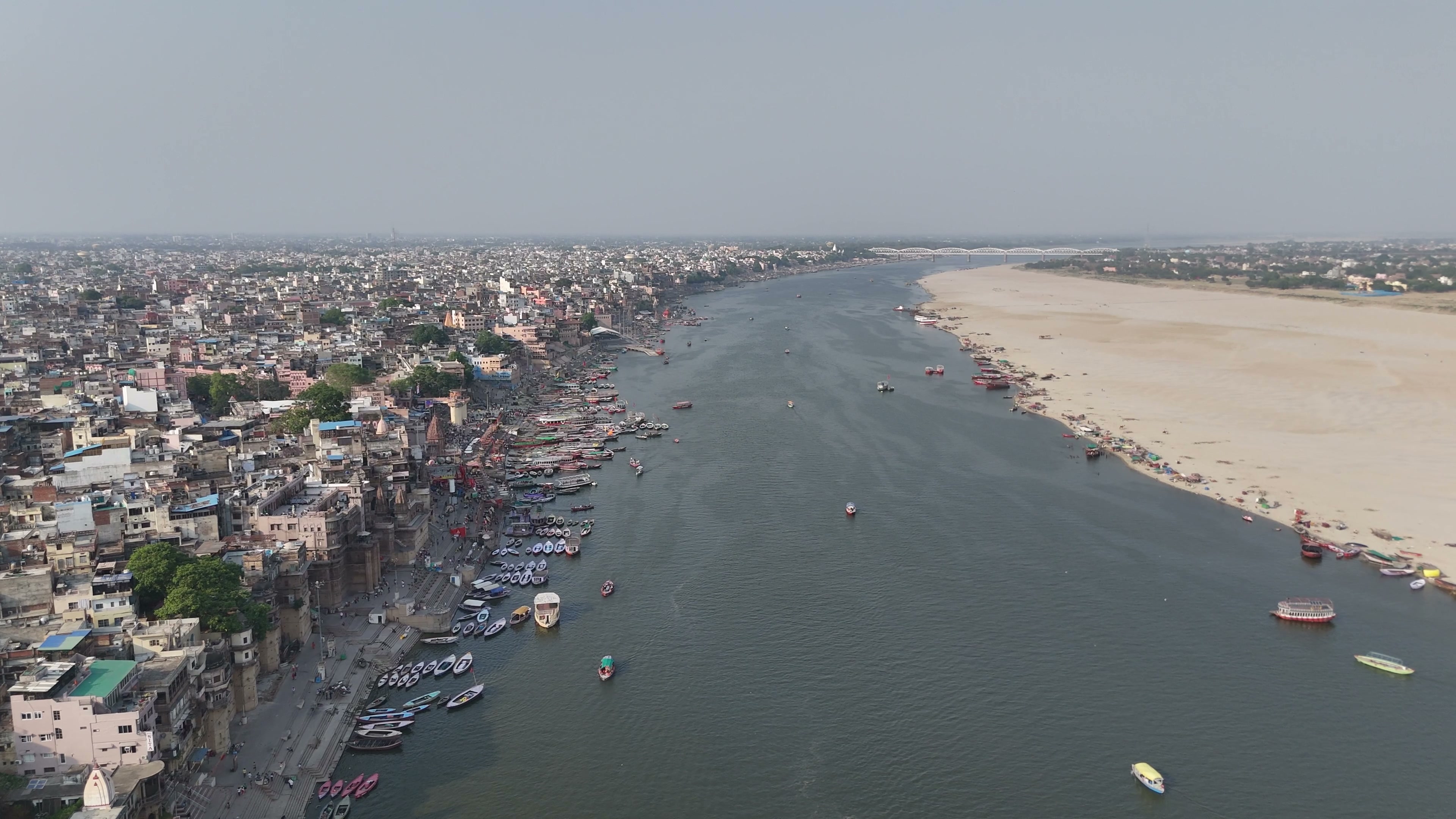 Varanasi drone clip 067
