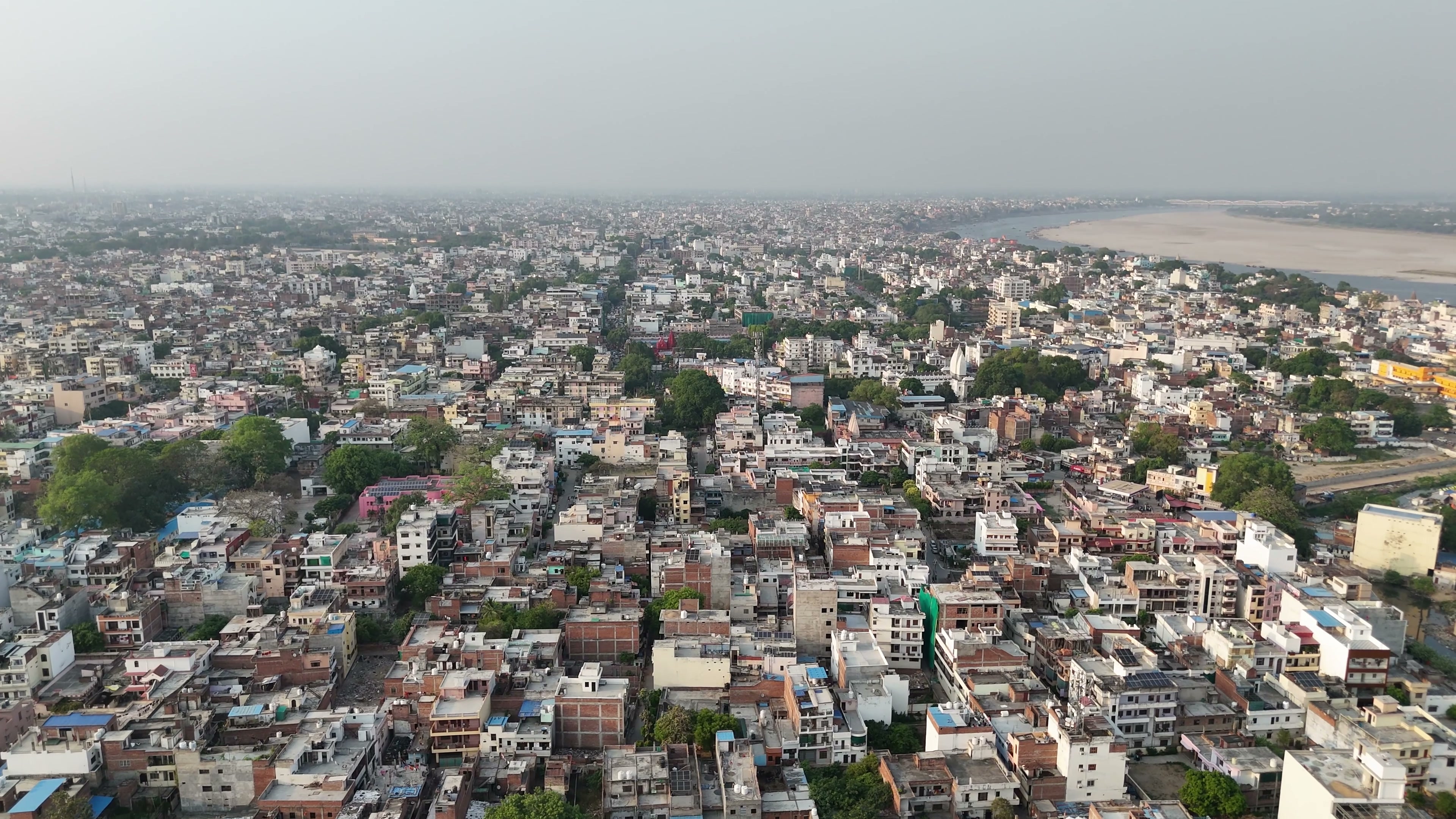 Varanasi drone clip 074