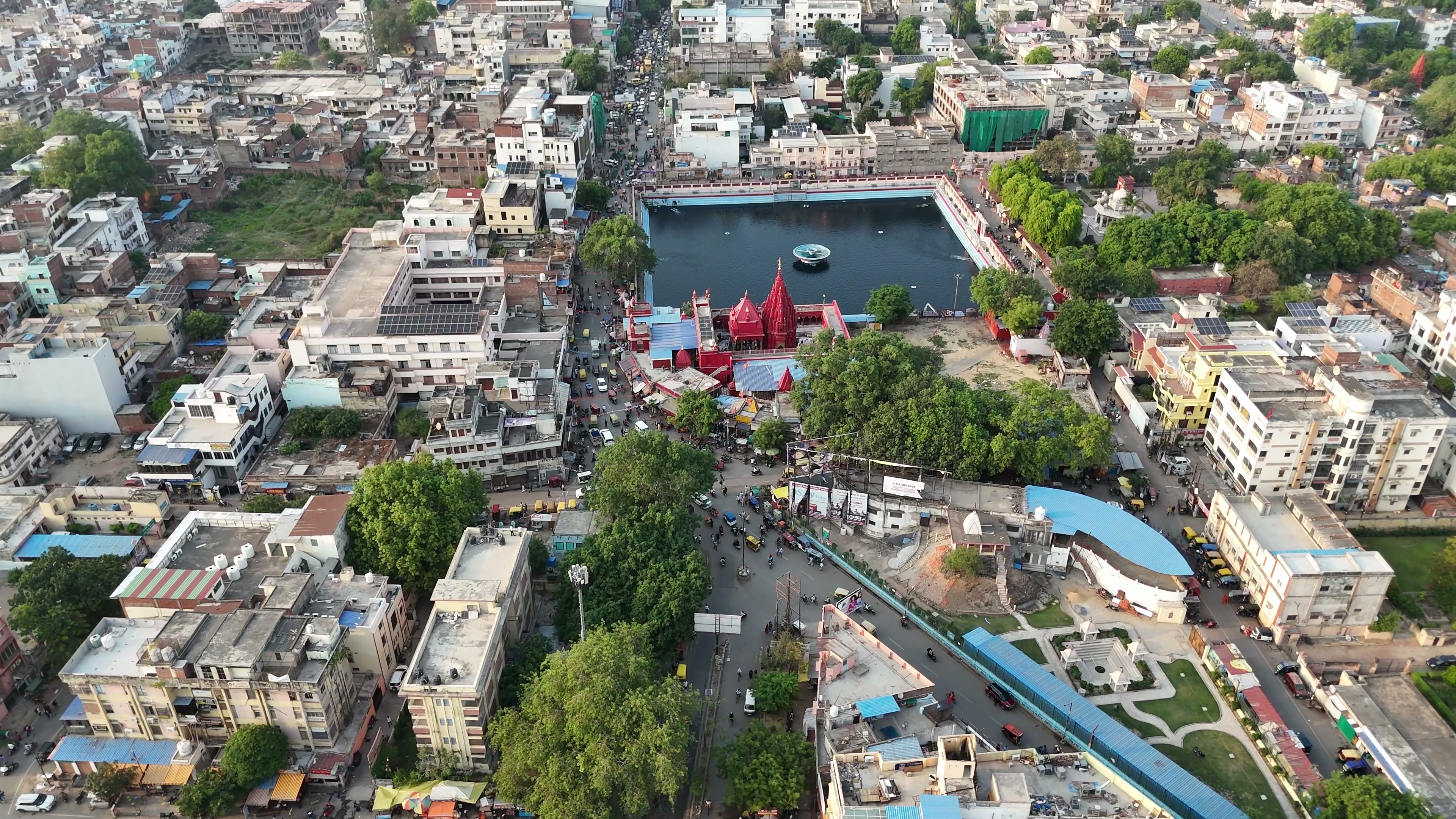 Varanasi drone clip 076