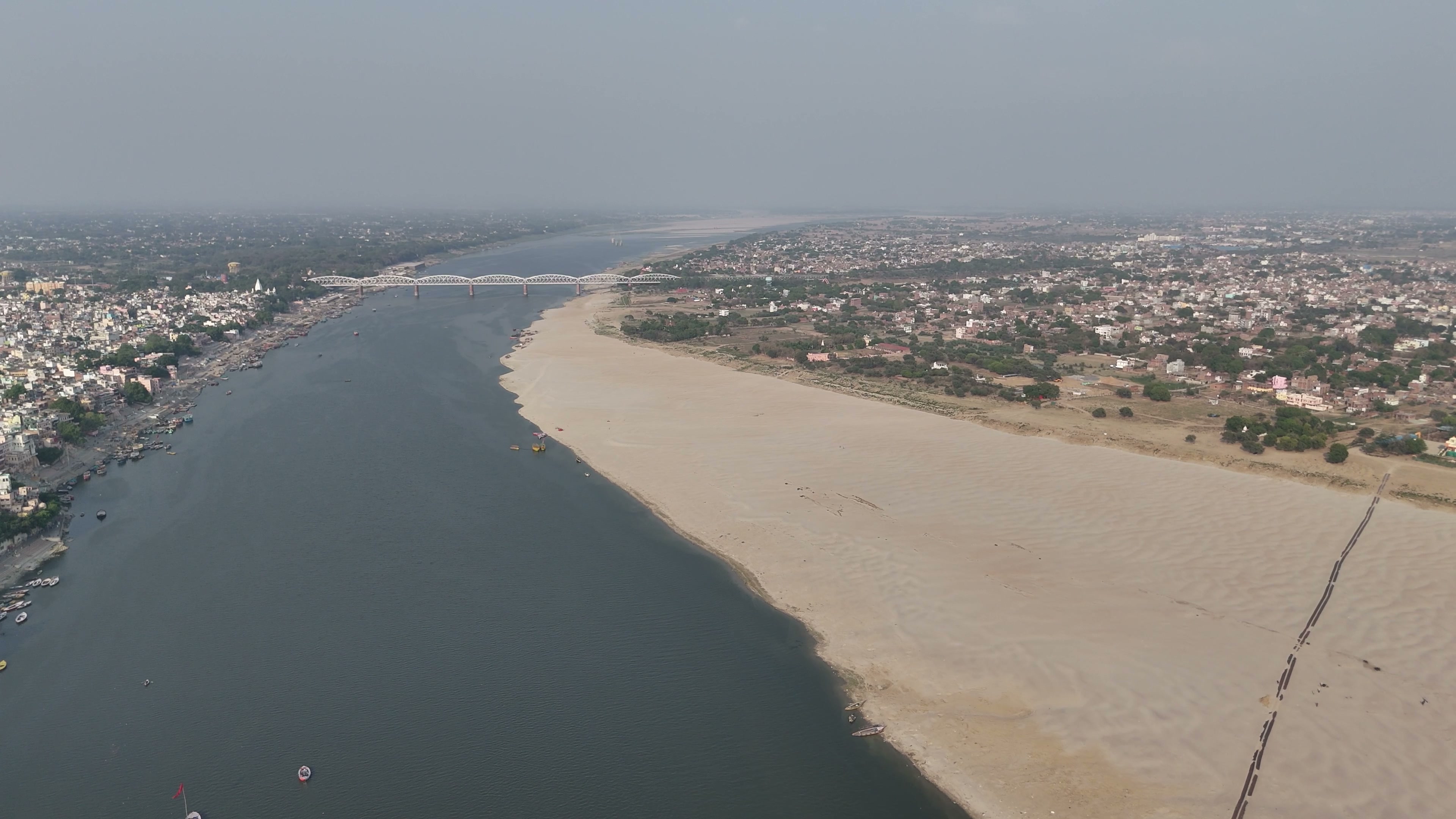 Varanasi drone clip 083