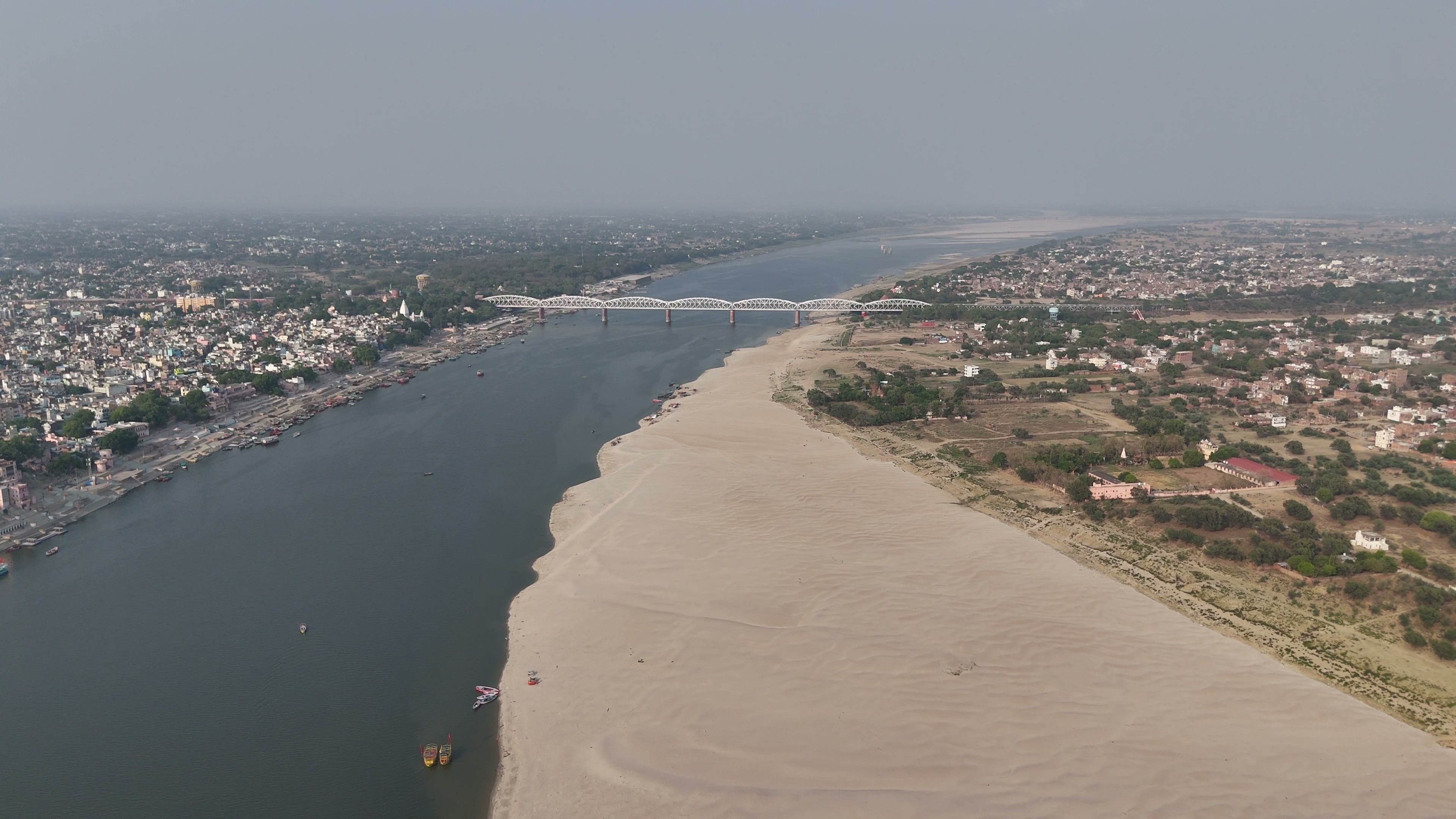 Varanasi drone clip 084