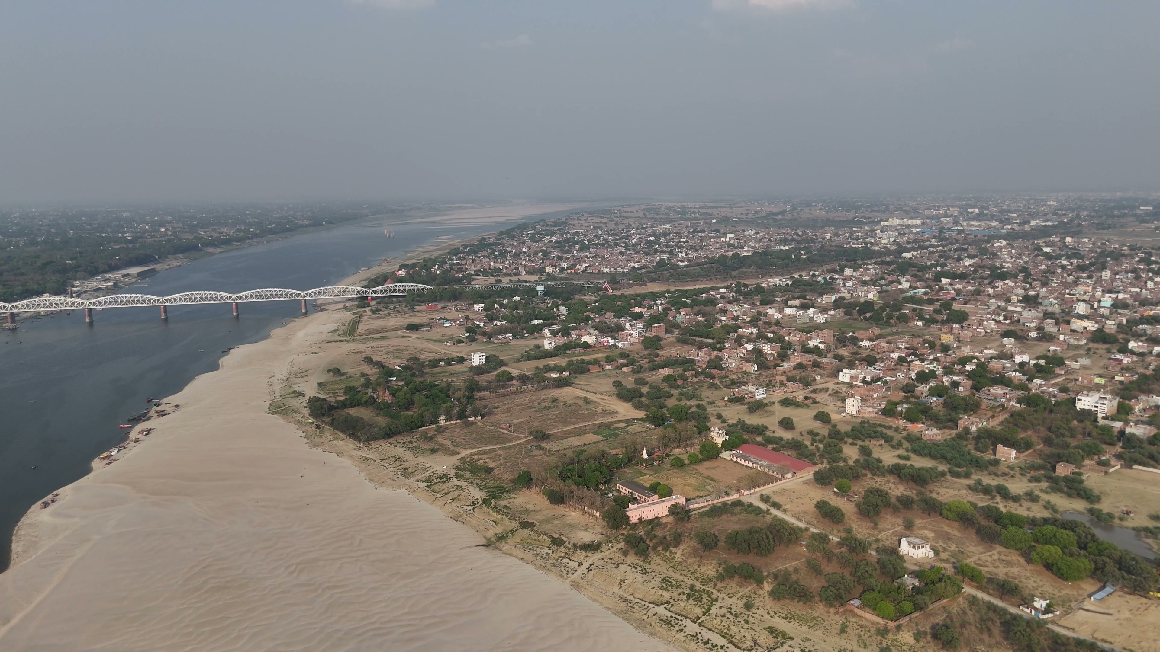 Varanasi drone clip 085