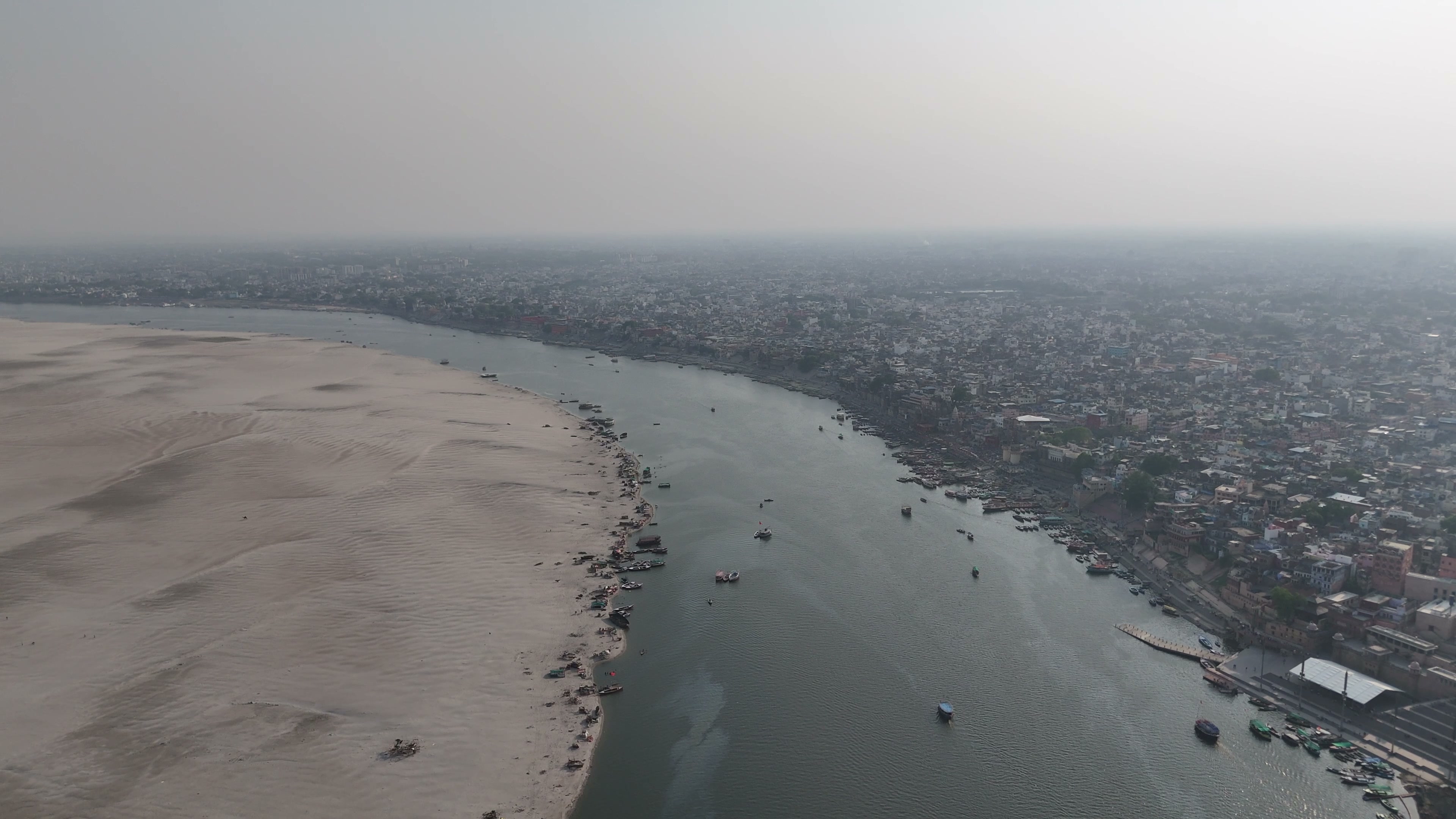 Varanasi drone clip 087