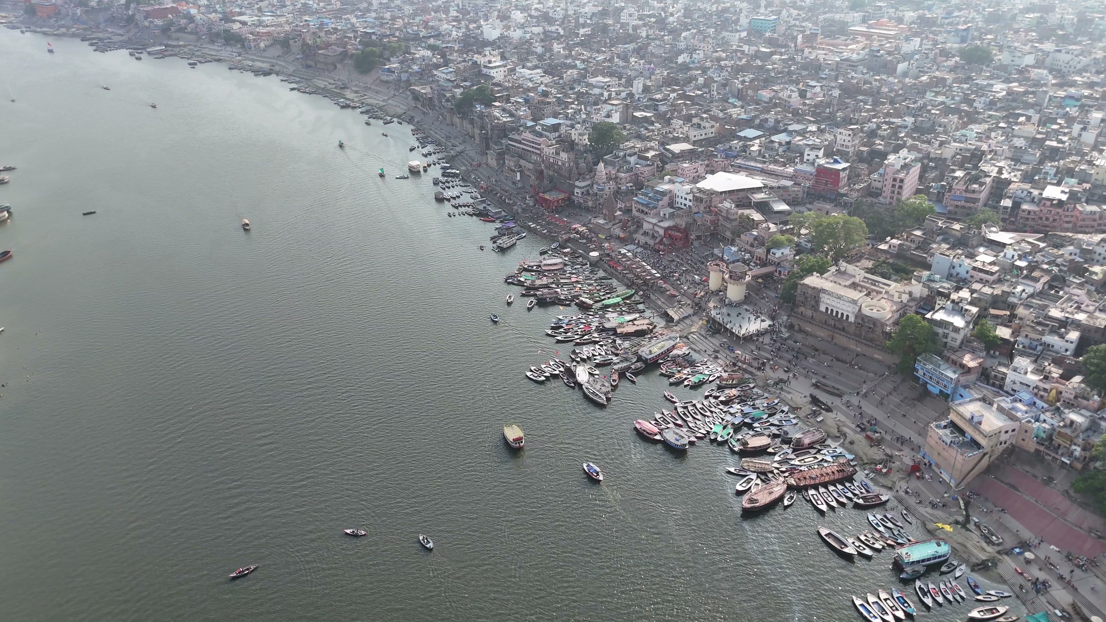 Varanasi drone clip 088