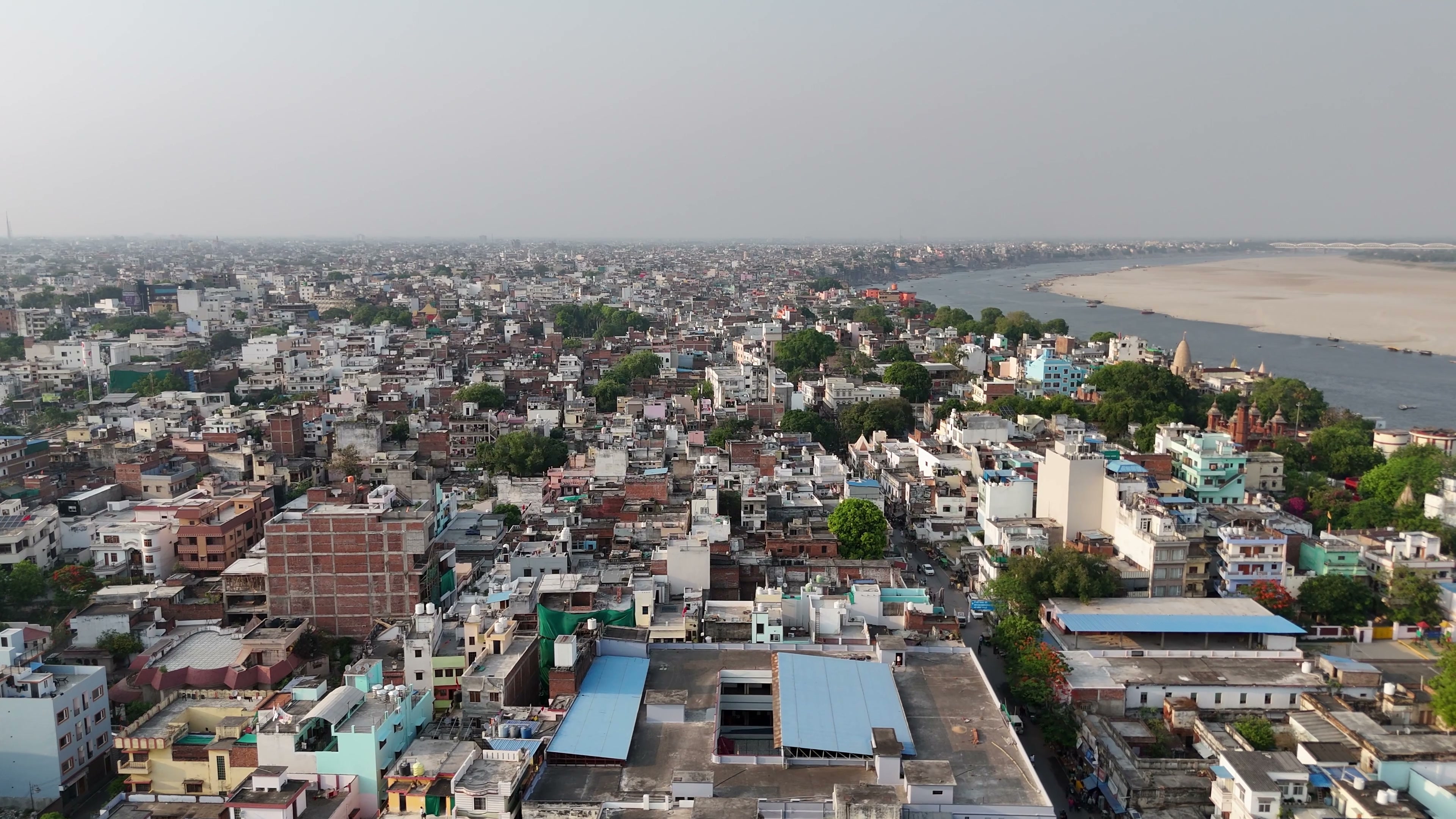 Varanasi drone clip 090