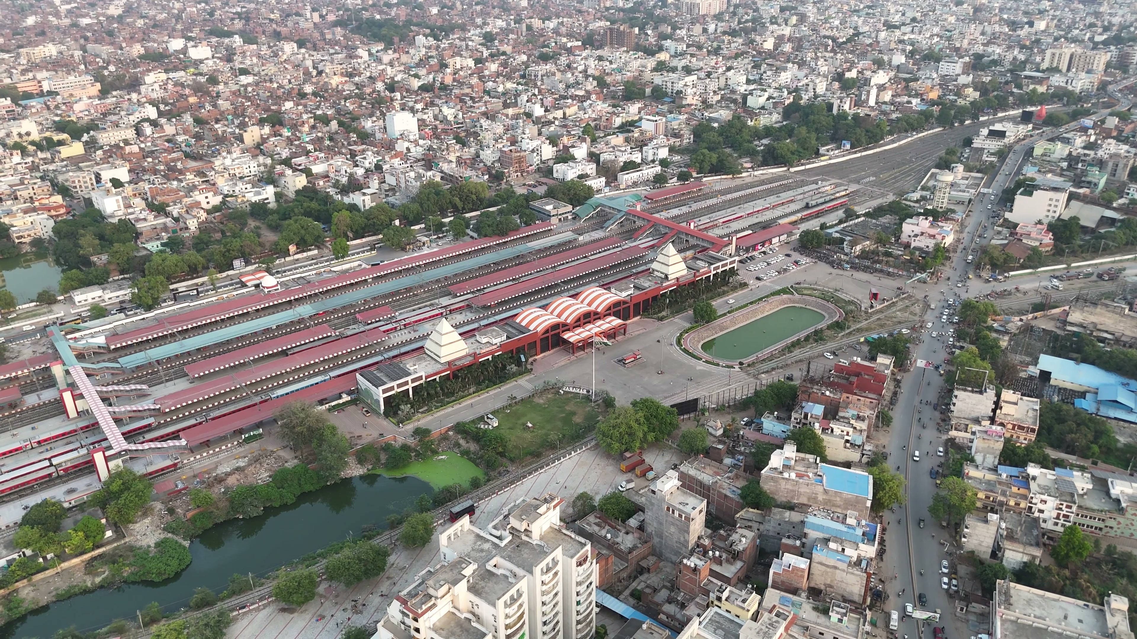 Varanasi drone clip 110